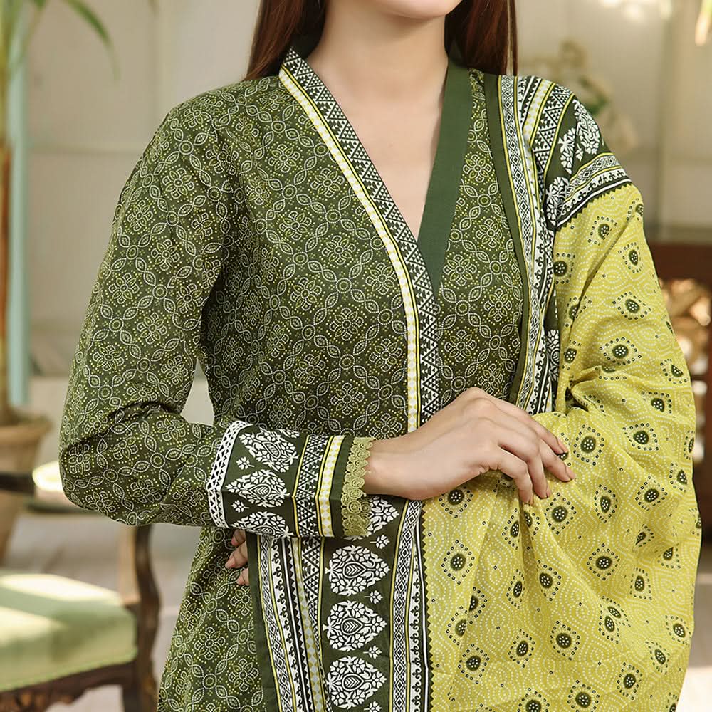 Vs Ayesha Alishba Printed Lawn Suit Unstitched 3Pcs - 188, Women, 3Pcs Shalwar Suit, VS Textile, Chase Value