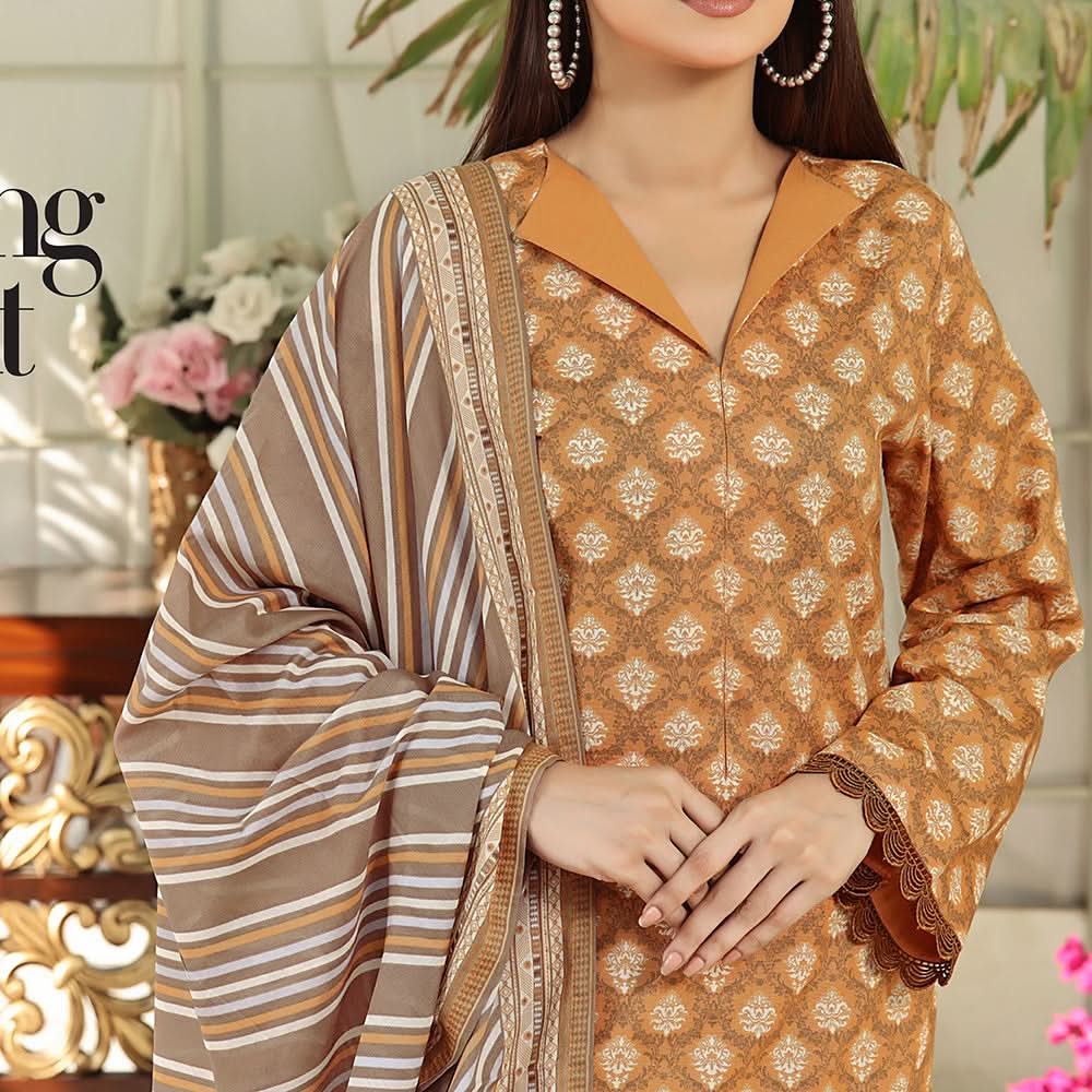 Vs Ayesha Alishba Printed Lawn Suit Unstitched 3Pcs - 189, Women, 3Pcs Shalwar Suit, VS Textile, Chase Value