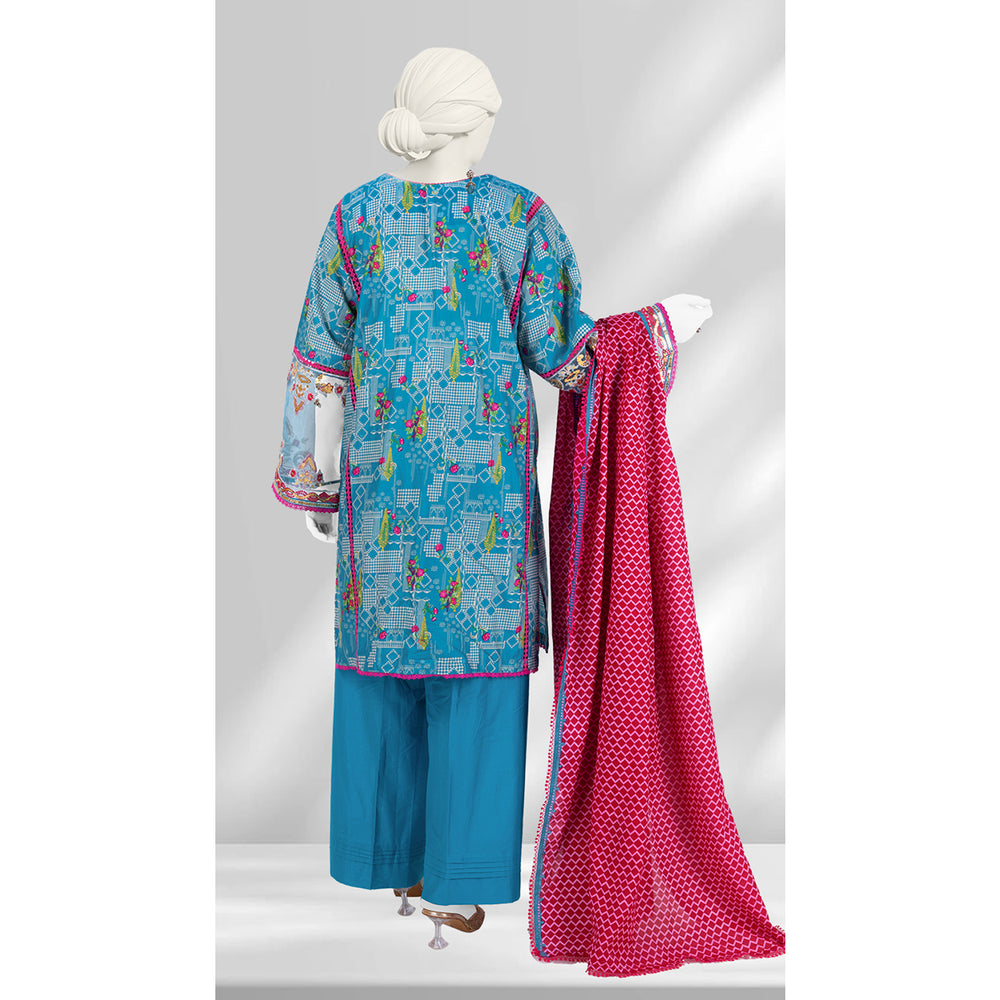 Panjnad By J. Lawn Embroidered 3 Piece Unstitched  - 1282-B, Women, 3Pcs Shalwar Suit, Junaid Jamshed, Chase Value