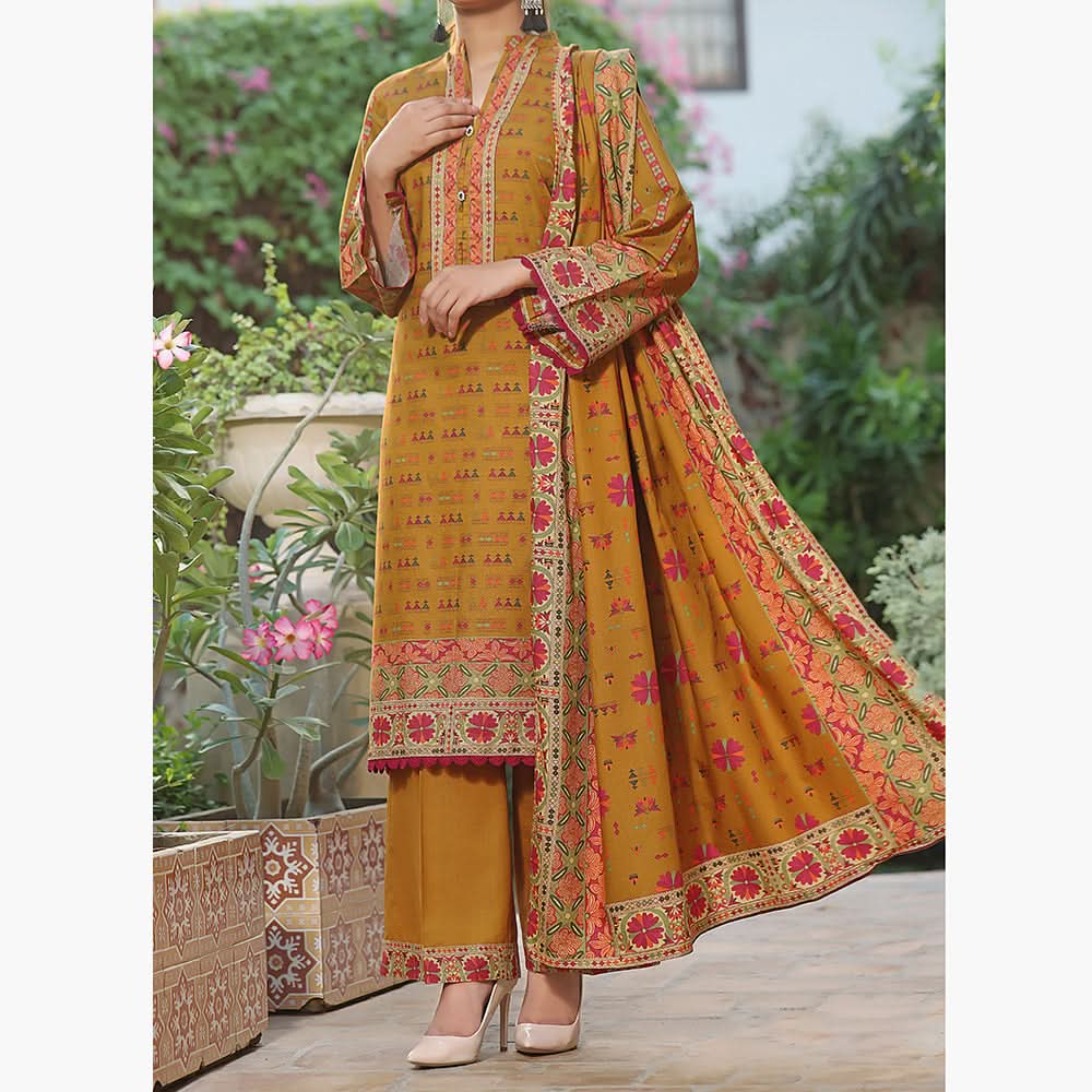 Mon Liza Shimmery Printed Unstitched 3Pcs V1 - 2608, Women, 3Pcs Shalwar Suit, VS Textiles, Chase Value