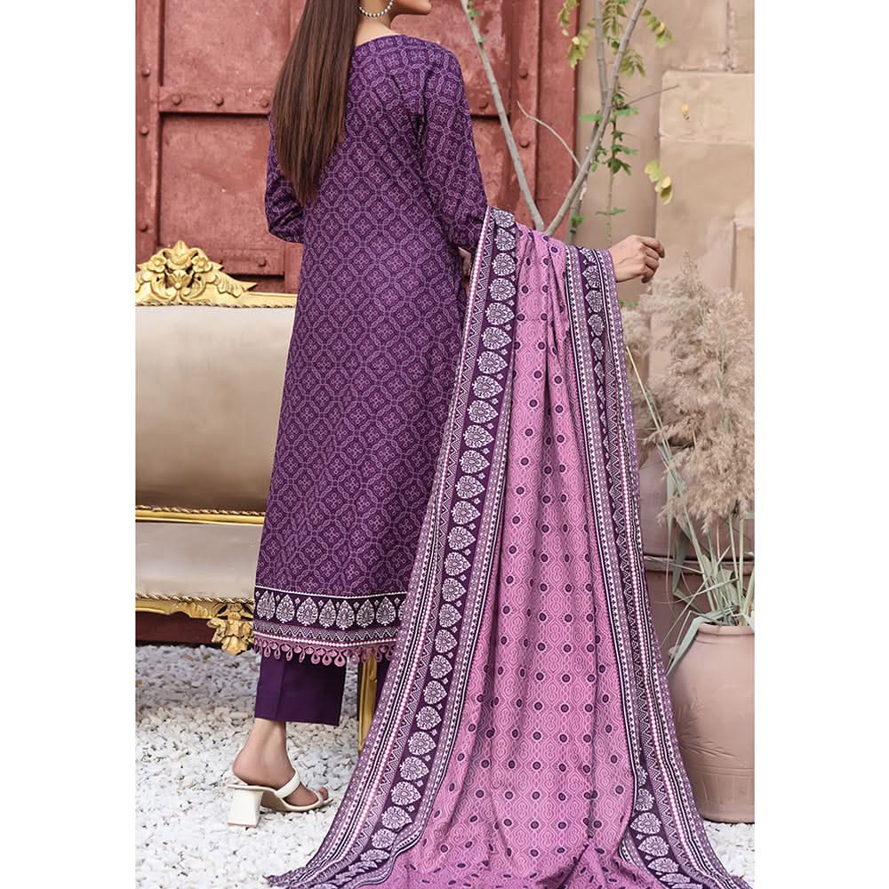 Vs Ayesha Alishba Printed Lawn Suit Unstitched 3Pcs - 191, Women, 3Pcs Shalwar Suit, VS Textile, Chase Value