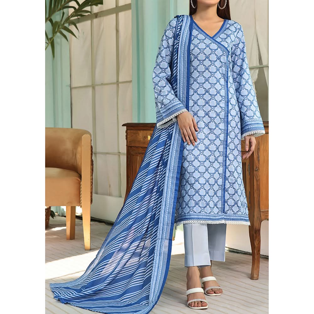Vs Ayesha Alishba Printed Lawn Suit Unstitched 3Pcs - 193, Women, 3Pcs Shalwar Suit, VS Textile, Chase Value