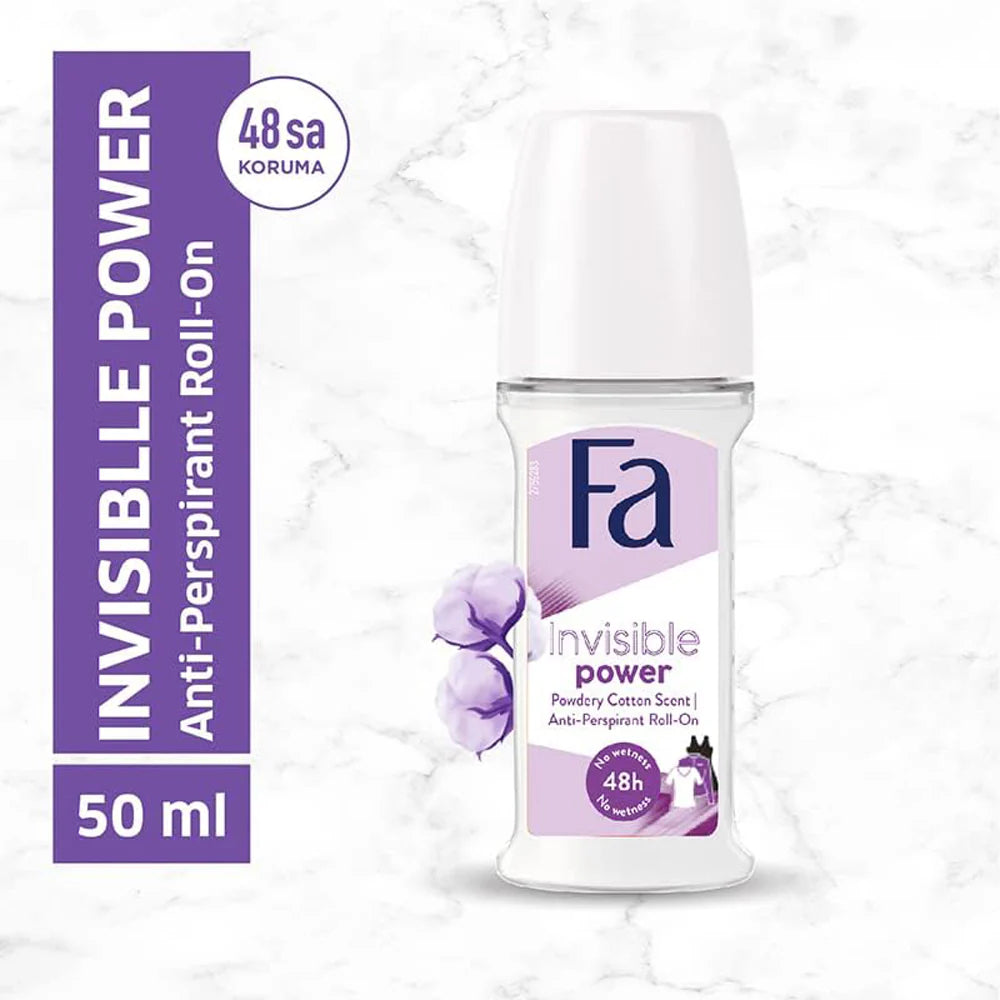 Fa Men 72H Invisible Power Refreshing Scent Roll-On Deodorant, For Men, 50ml, Body Roll On & Sticks, Fa, Chase Value