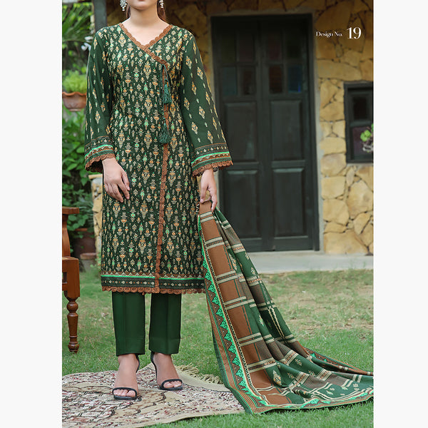 Mon Liza Shimmery Printed Unstitched 3Pcs V1 - 2609, Women, 3Pcs Shalwar Suit, VS Textiles, Chase Value