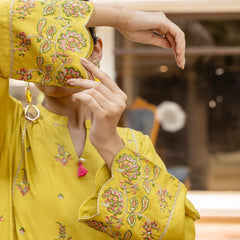 Eminent Women's Embroidered Cotail Unstitched Kurti