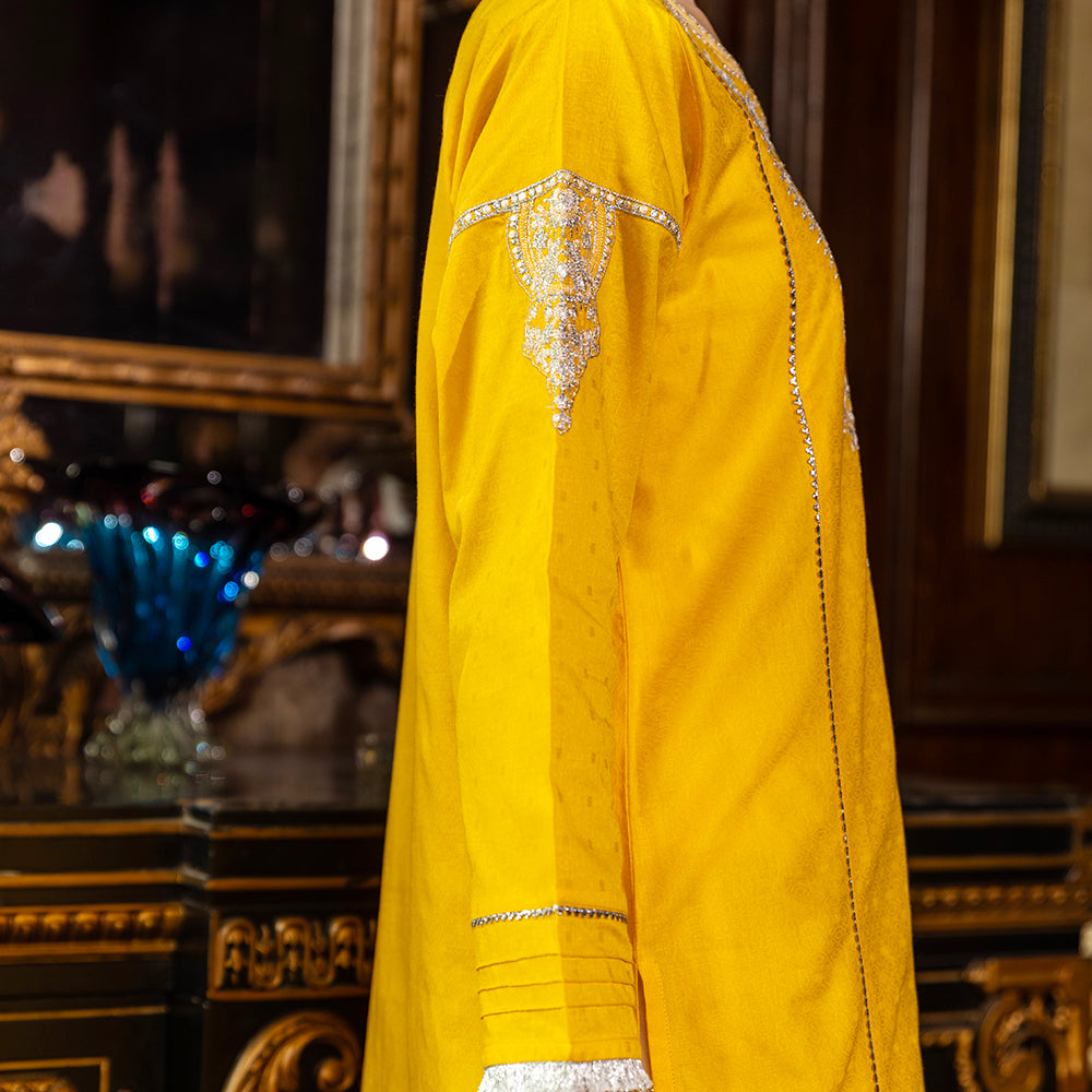 Eminent Embroidered Jacquard Kurti - 26, Women, Unstitched Kurti, Eminent, Chase Value