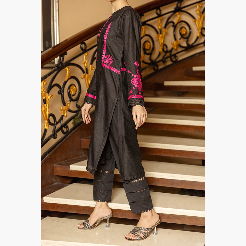 Eminent Embroidered Jacquard Kurti - 30, Women, Unstitched Kurti, Eminent, Chase Value
