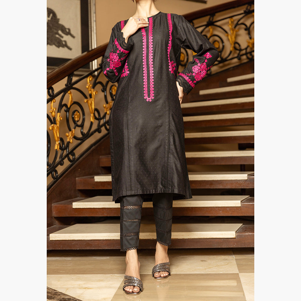 Eminent Embroidered Jacquard Kurti - 30, Women, Unstitched Kurti, Eminent, Chase Value