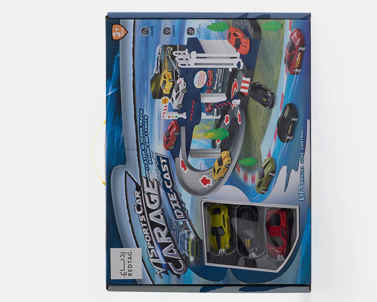 Die-Cast Parking Lot with Car