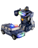 Battery Operated Transformer Police Car With Music