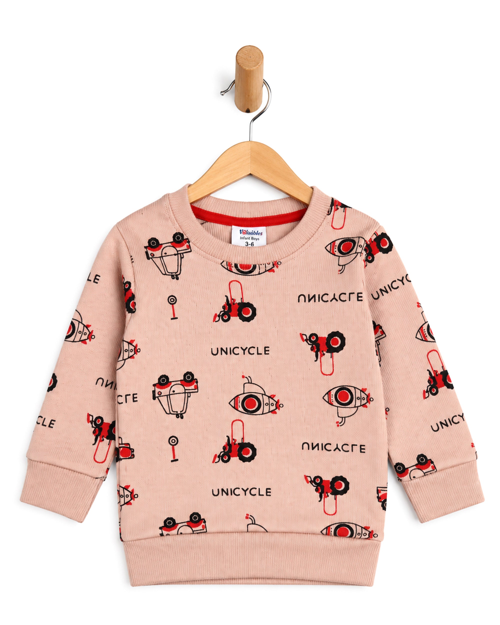 Valuables Newborn Boys Full Sleeves T-Shirt