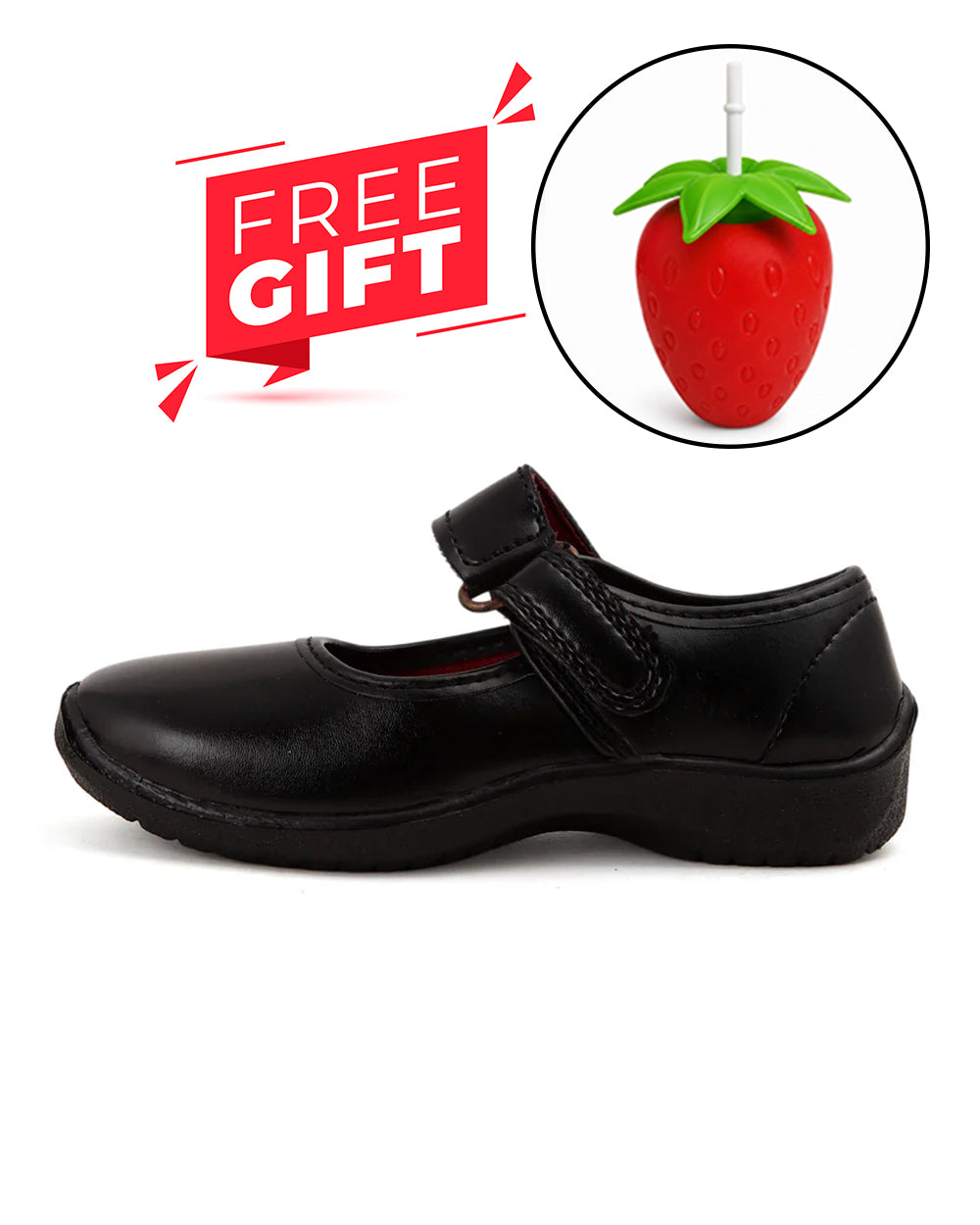 Boys School Shoes With Free Sipper Bottles