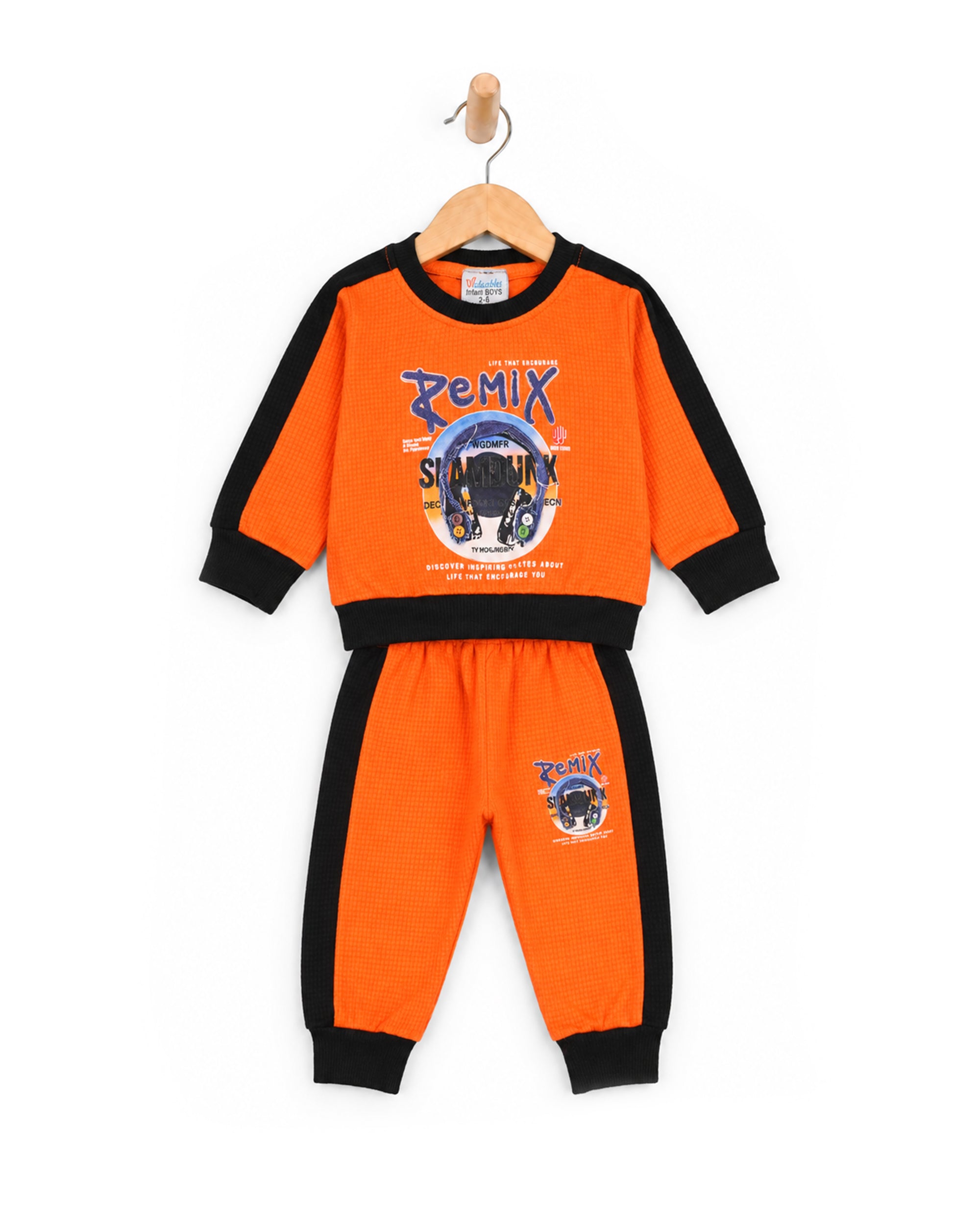 Valuables Newborn Boys Jacquard Suit