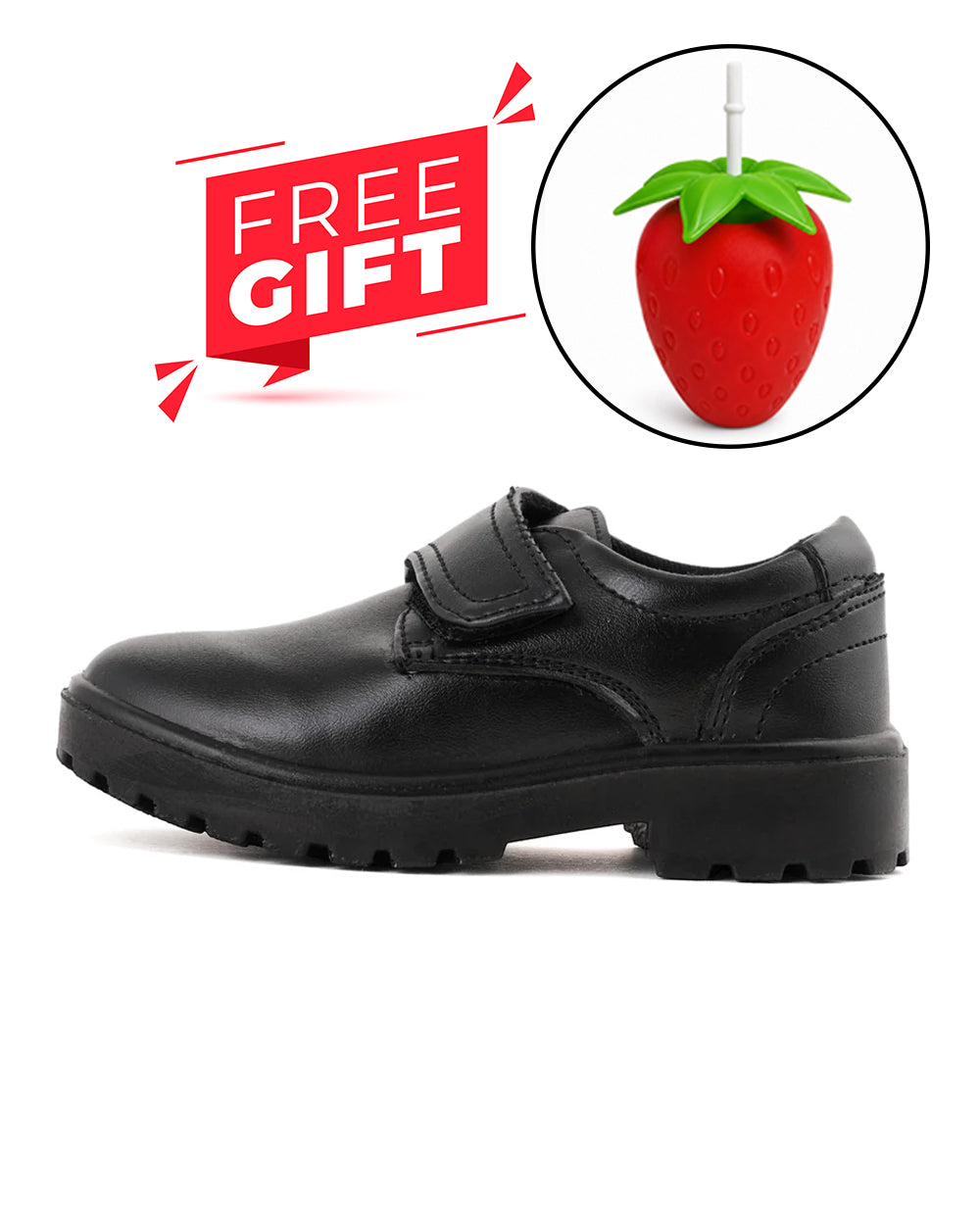 Boys School Shoes With Free Sipper Bottles