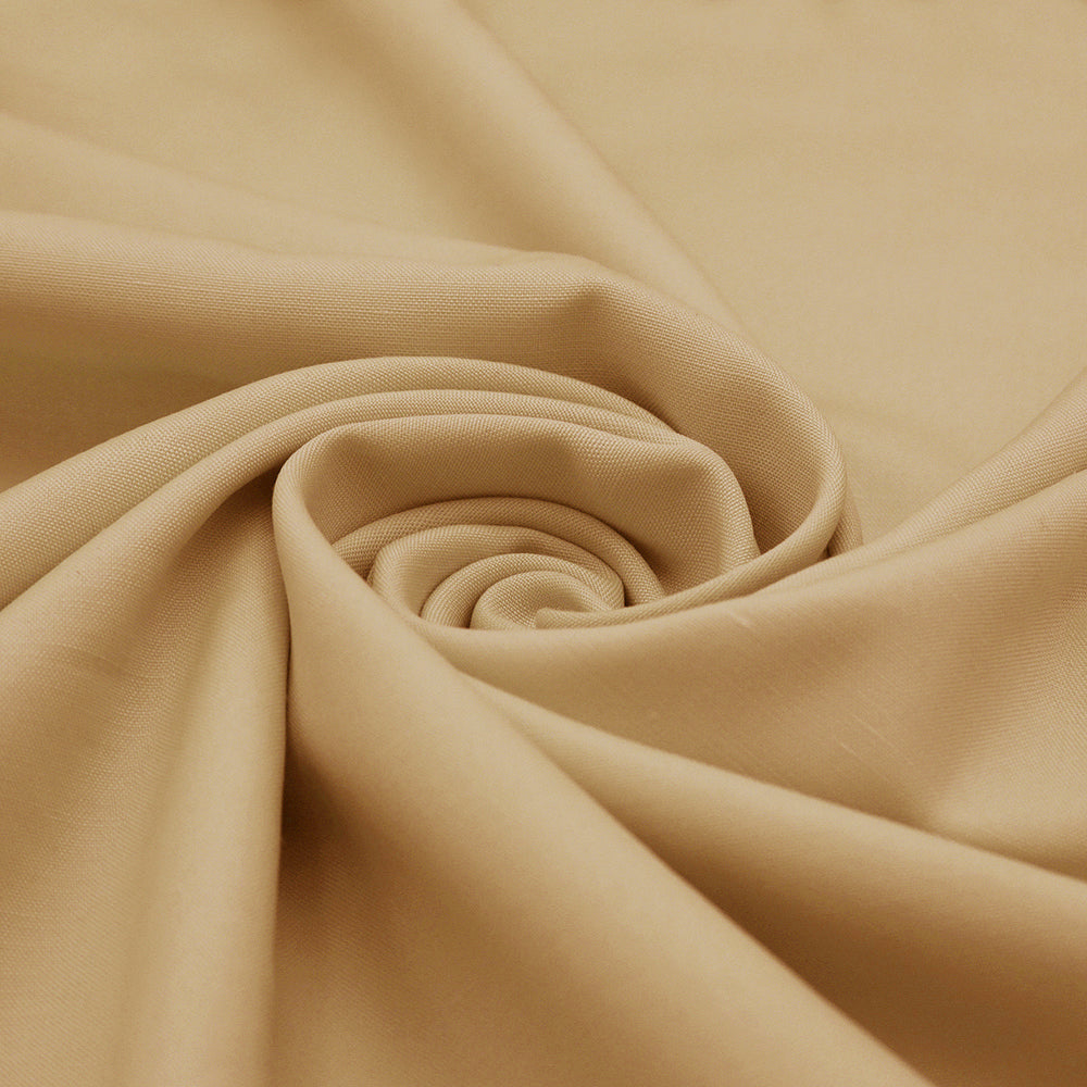 Men's Shabbir Gold Plain Wash & Wear Suit Fabric