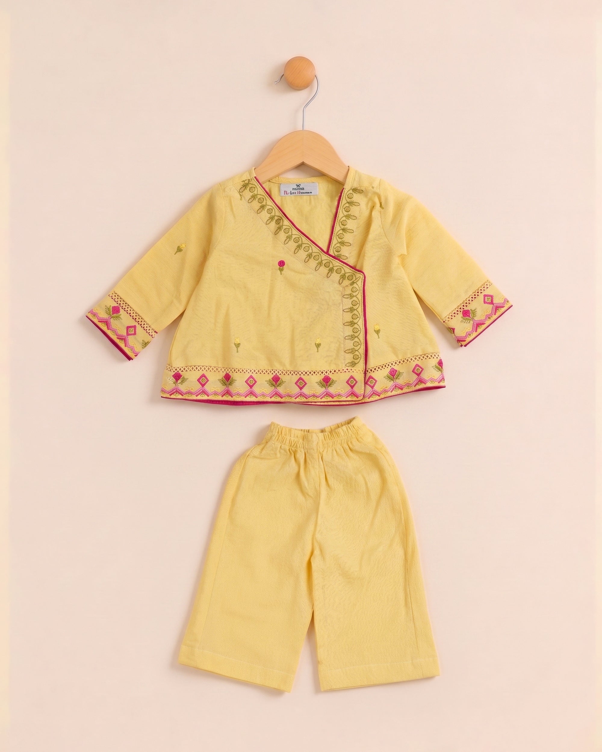 Eminent Newborn Girls Essentials Dyed Embroidered 2 Pc