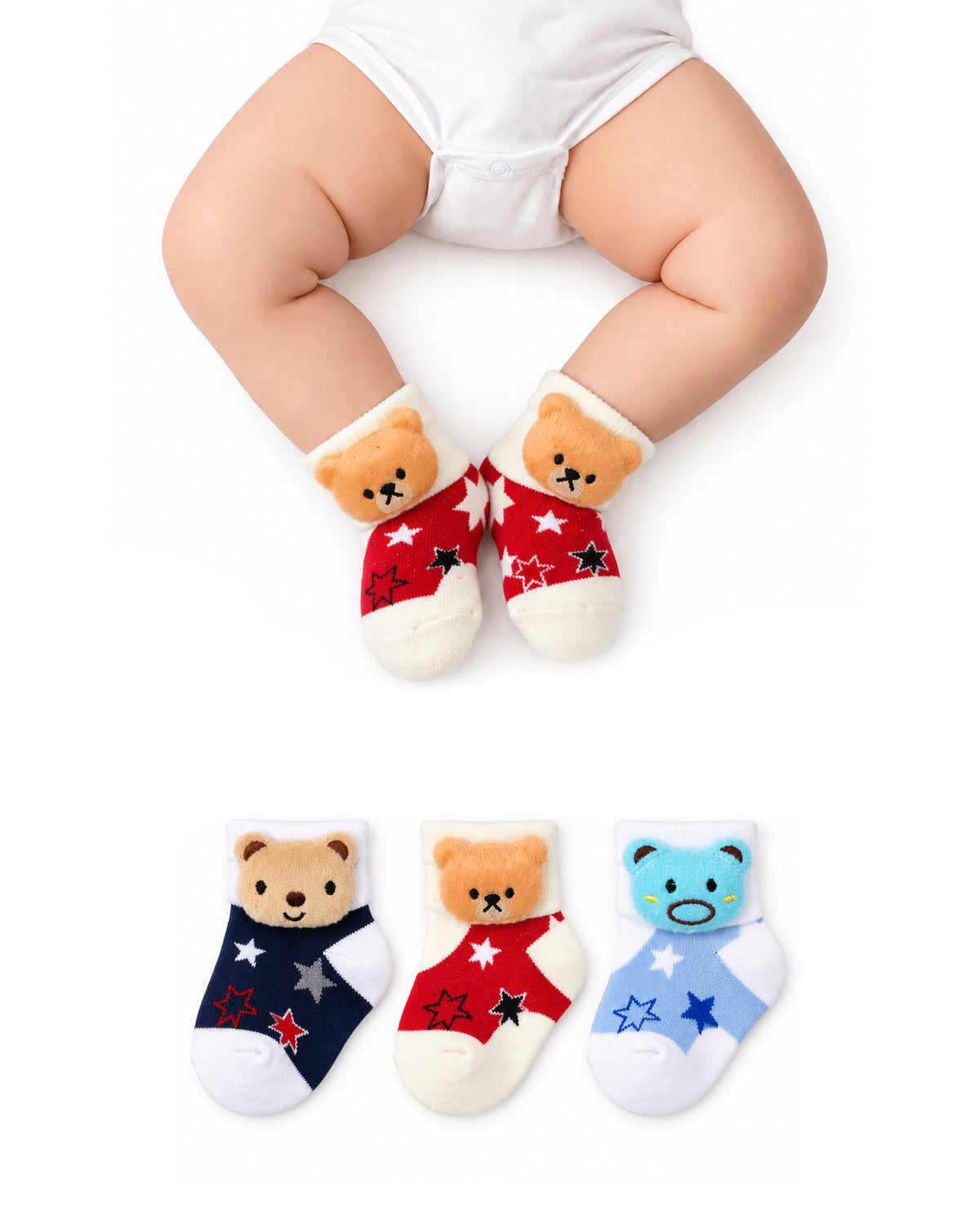 Newborn Socks - 3 Pc