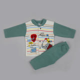 Newborn Boys Full Sleeves Suit - Steel Green, Newborn Boys Sets & Suits, Chase Value, Chase Value