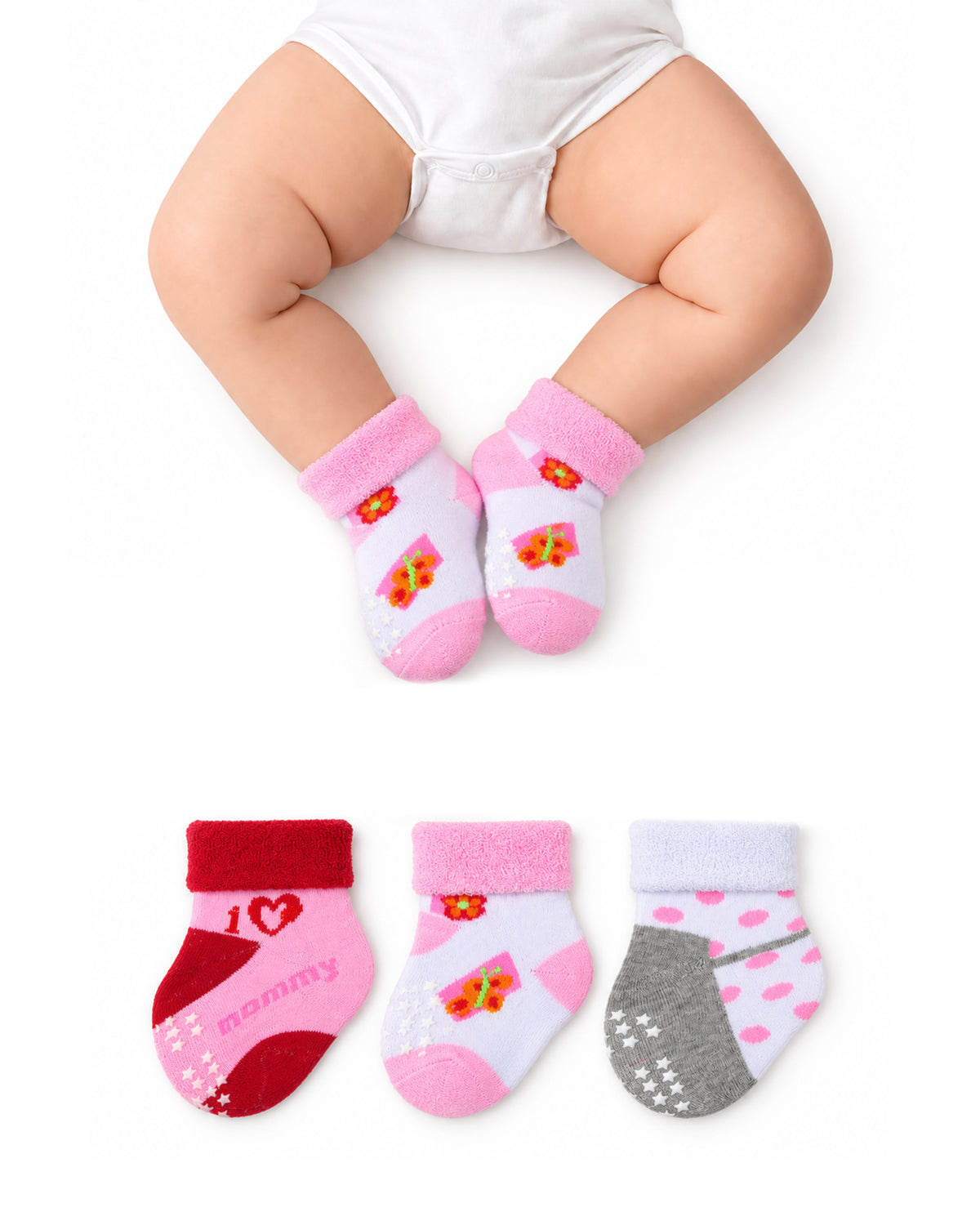 Newborn Socks - 3 Pc
