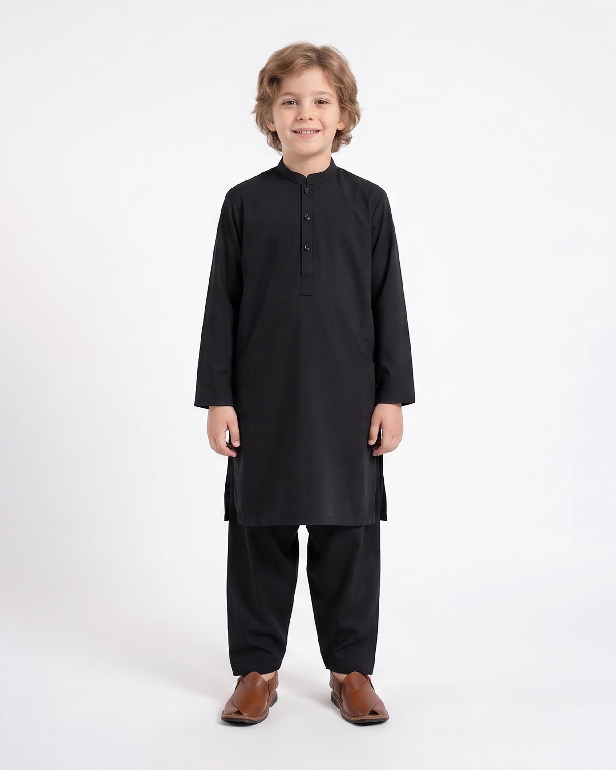 Valuables Boys' Plain Shalwar Kameez