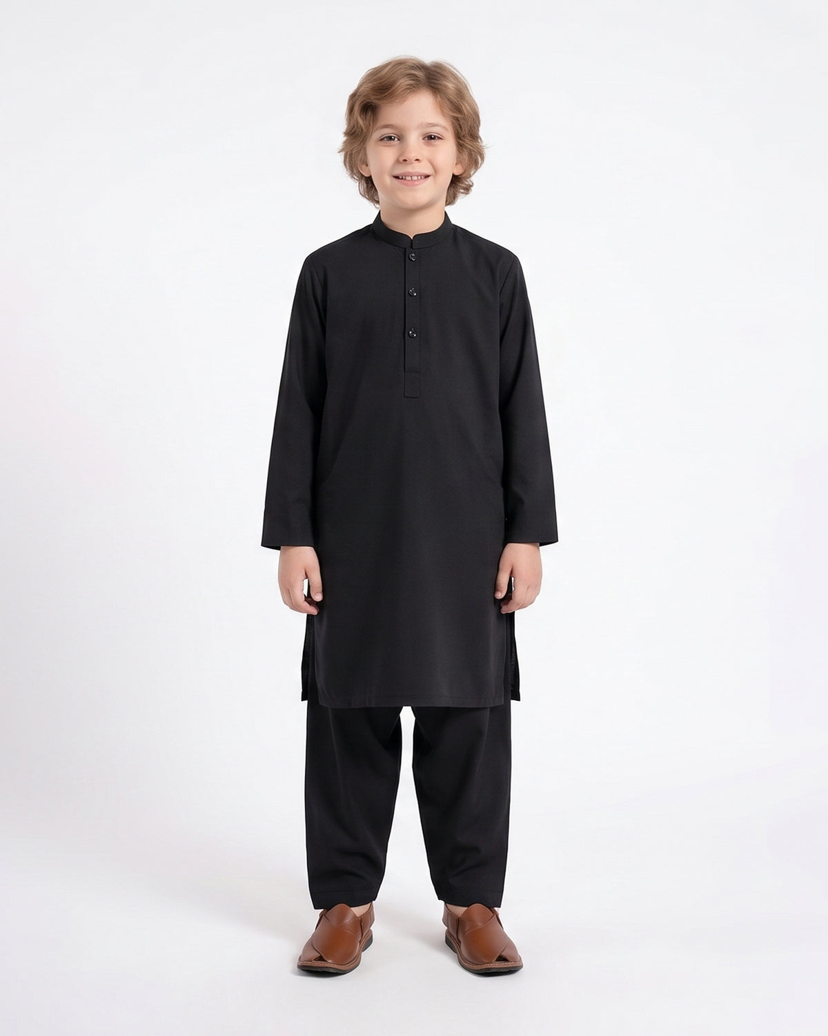 Valuables Boys' Plain Shalwar Kameez
