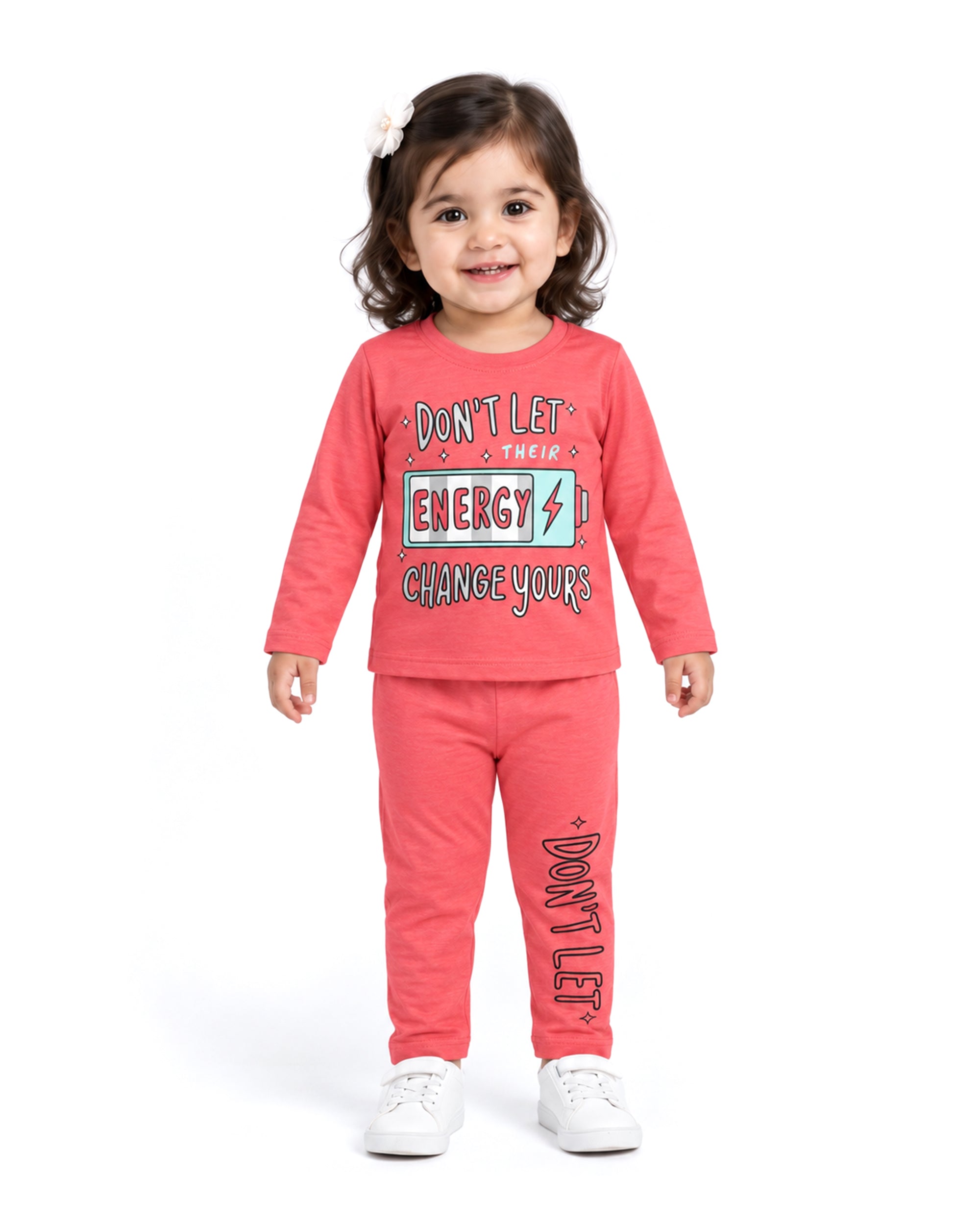 Valuables Girls Printed Full Sleeves Suit