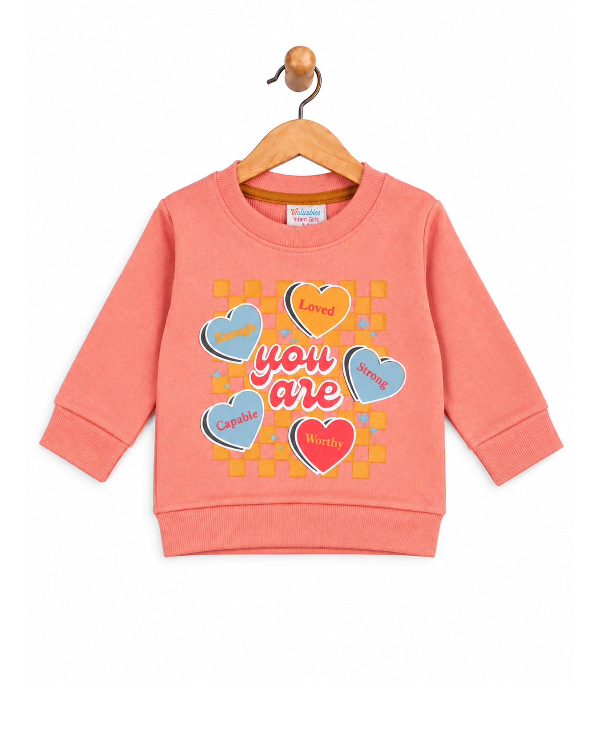Valuables Newborn Girls Full Sleeves T-Shirt