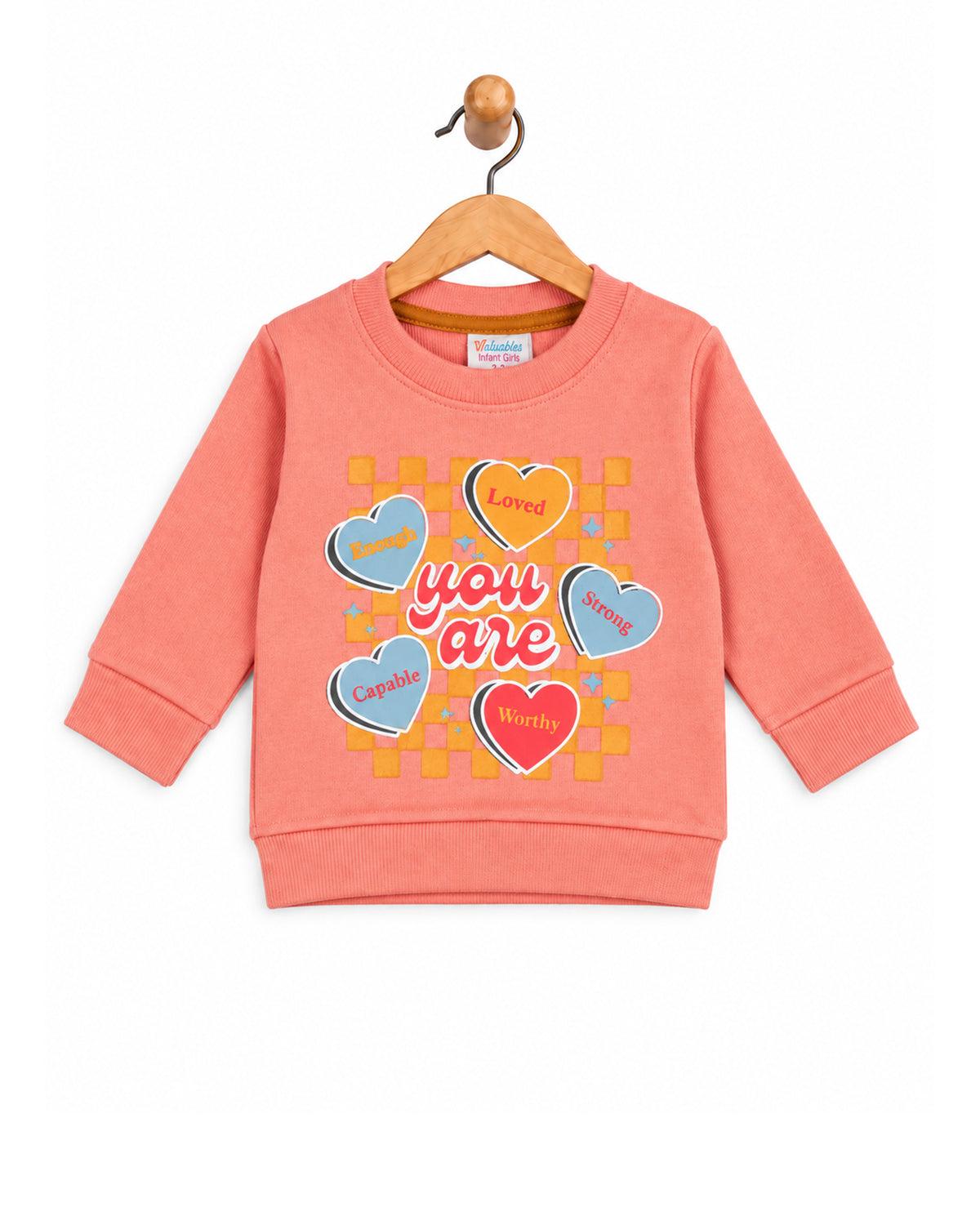 Valuables Newborn Girls Full Sleeves T-Shirt