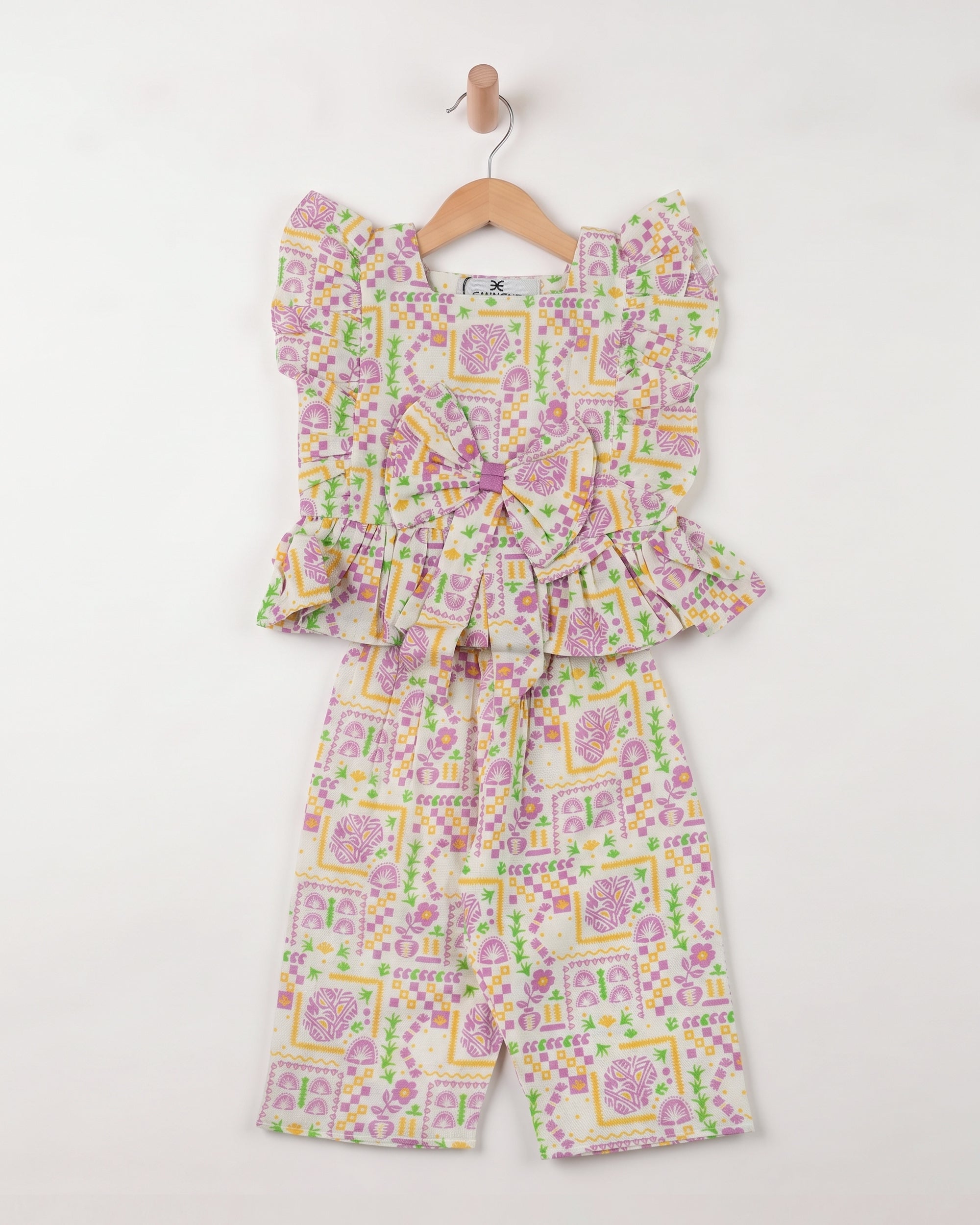 Eminent Newborn Girls' Essential Printed 2 Pcs Suit