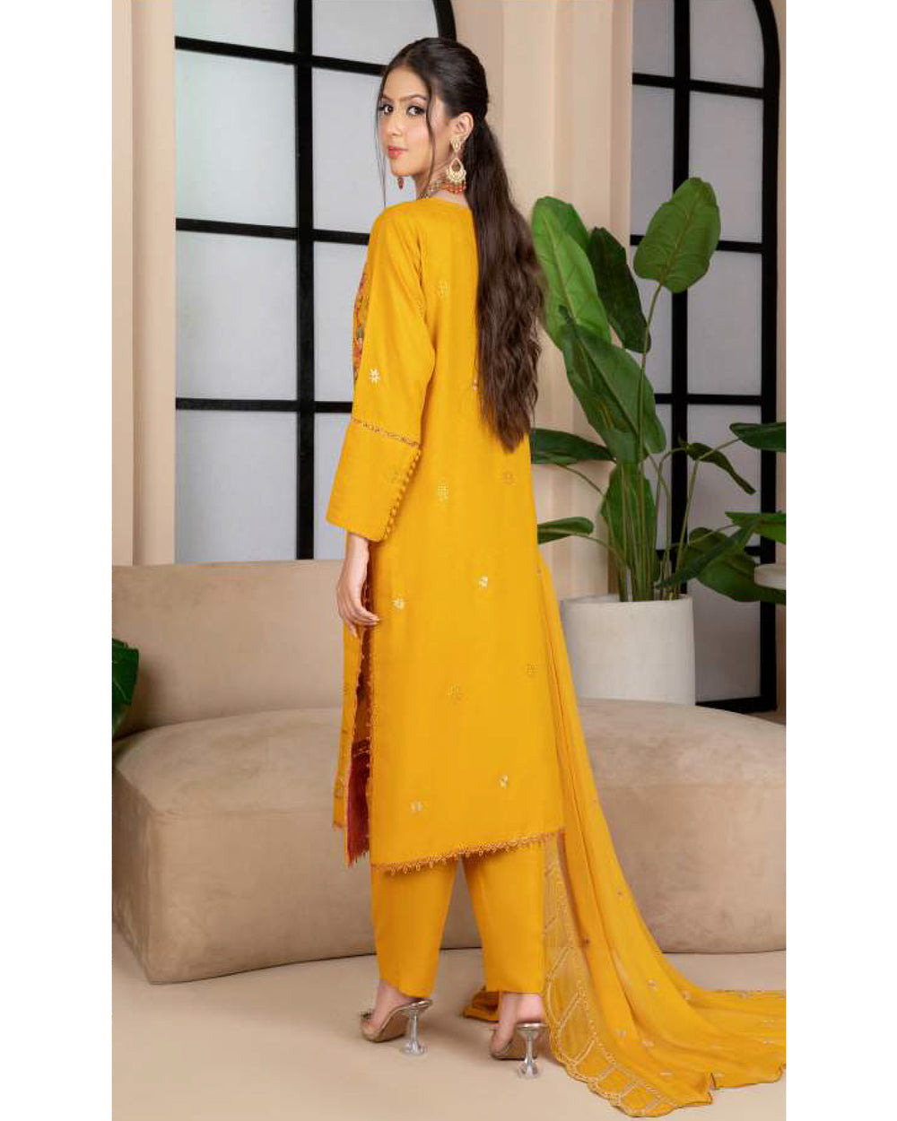 Noor Jahan Maha Noor Karandi Luxury Embroidered Suit with Dupatta - 9, Women, 3Pcs Shalwar Suit, Chase Value, Chase Value