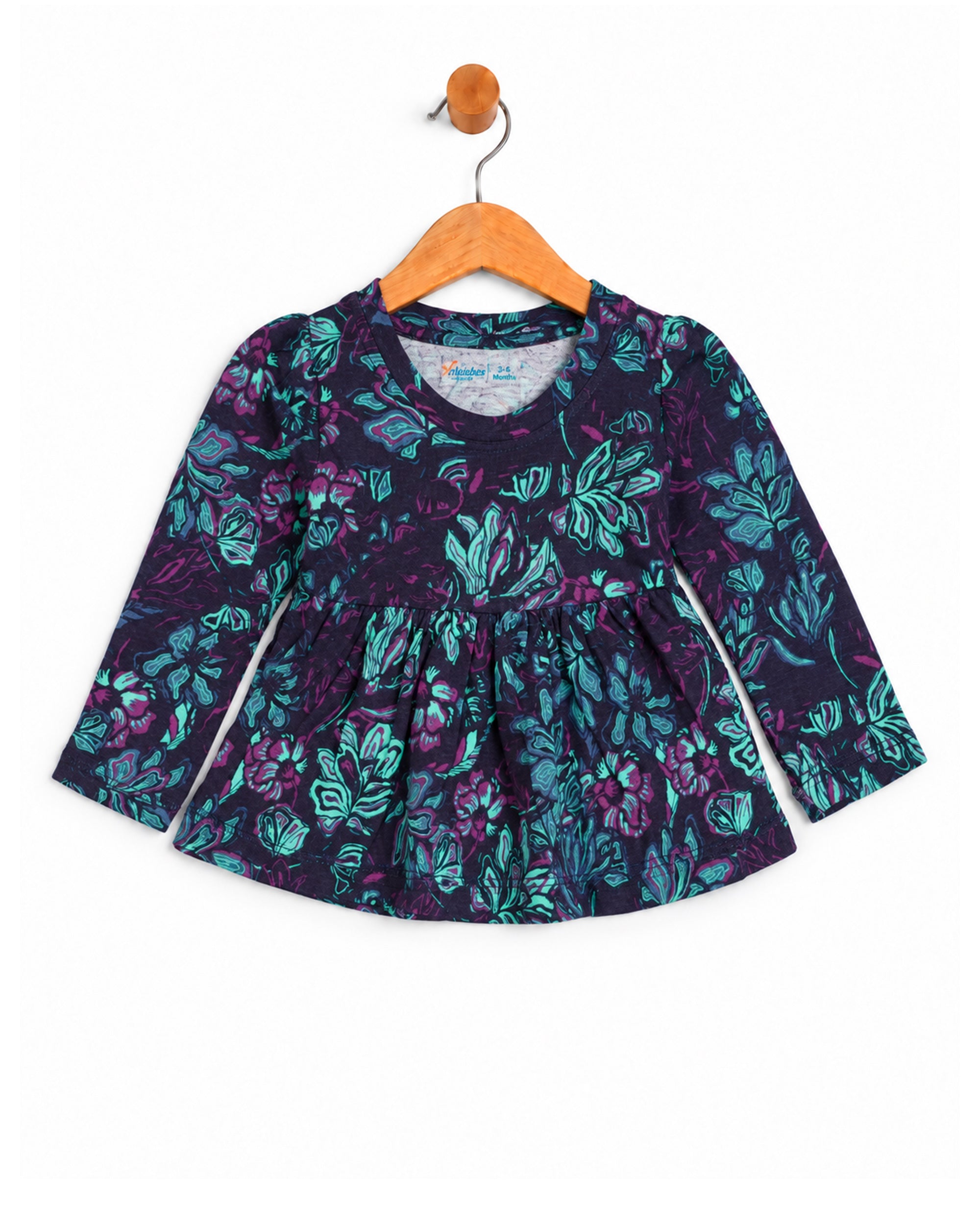 Valuables Newborn Girls Printed Frock