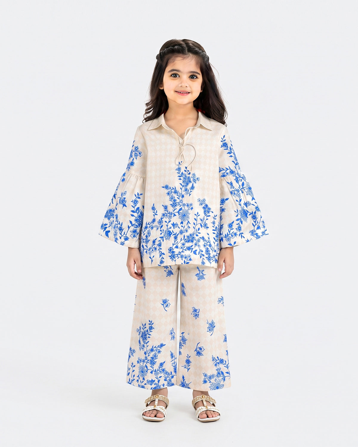 Eminent Girls Ethnic Fusion Printed 2 Pc