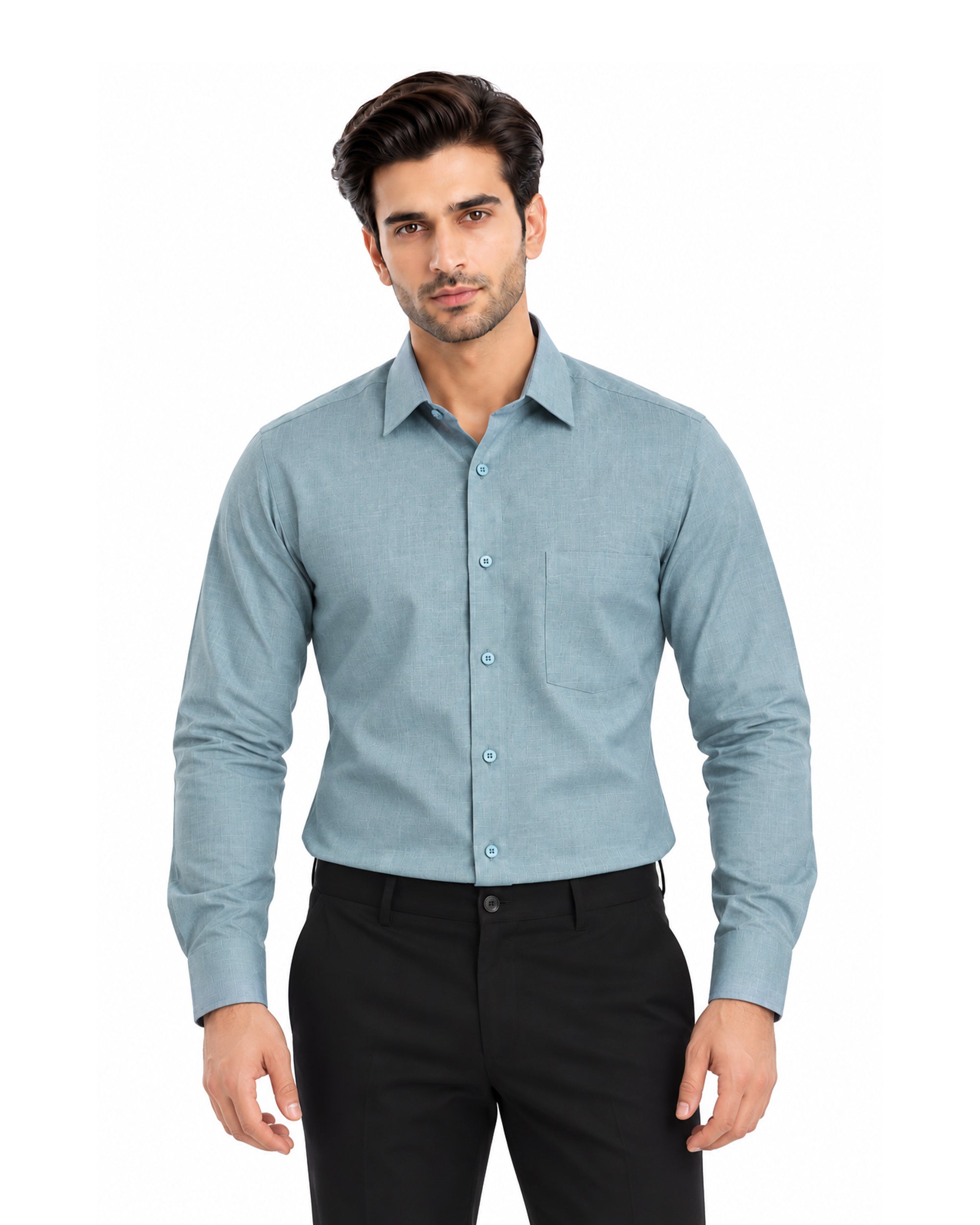 Valuables Men's Chambray Formal Shirt