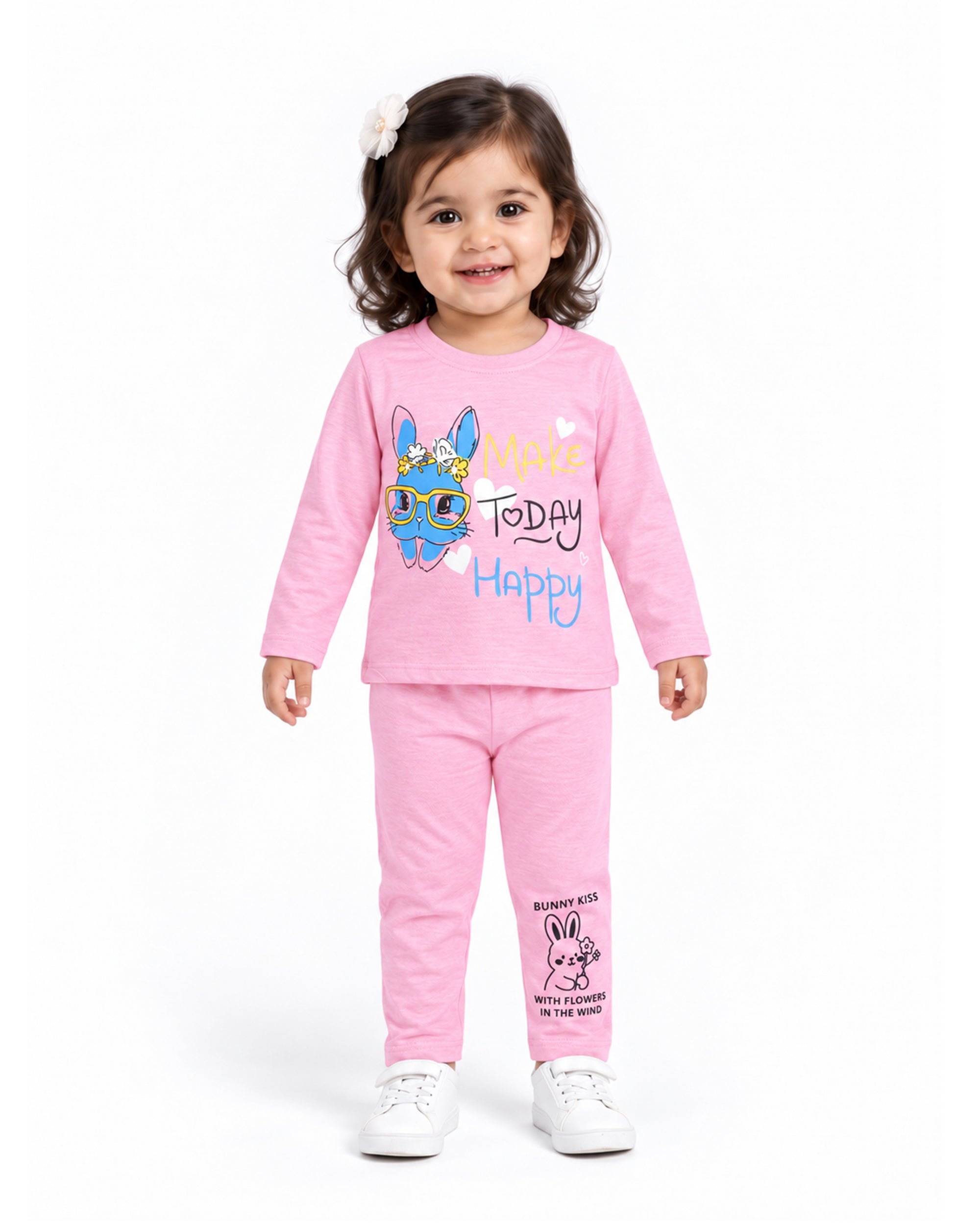 Valuables Girls Printed Full Sleeves Suit