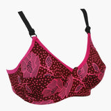 Women's Printed Foam Bra - Dark Pink, Women Bras, Chase Value, Chase Value