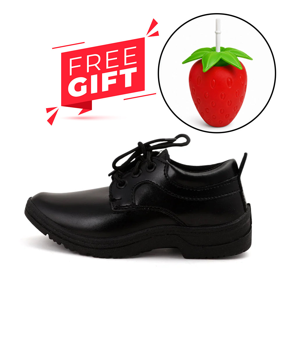 Boys School Shoes With Free Sipper Bottles