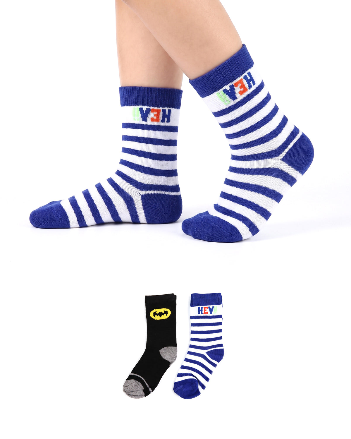 Valuables Girls Printed Lycra Socks - 2 Pc