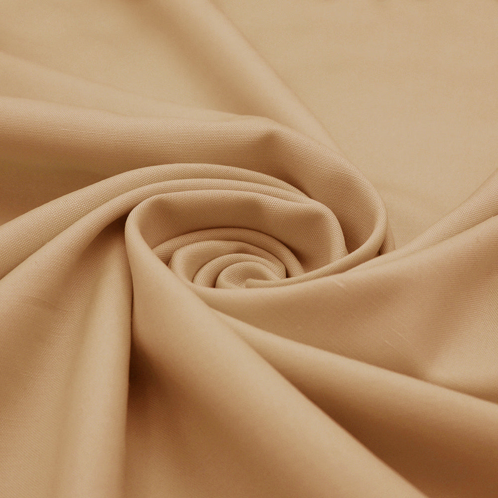 Men's Shabbir Gold Plain Wash & Wear Suit Fabric