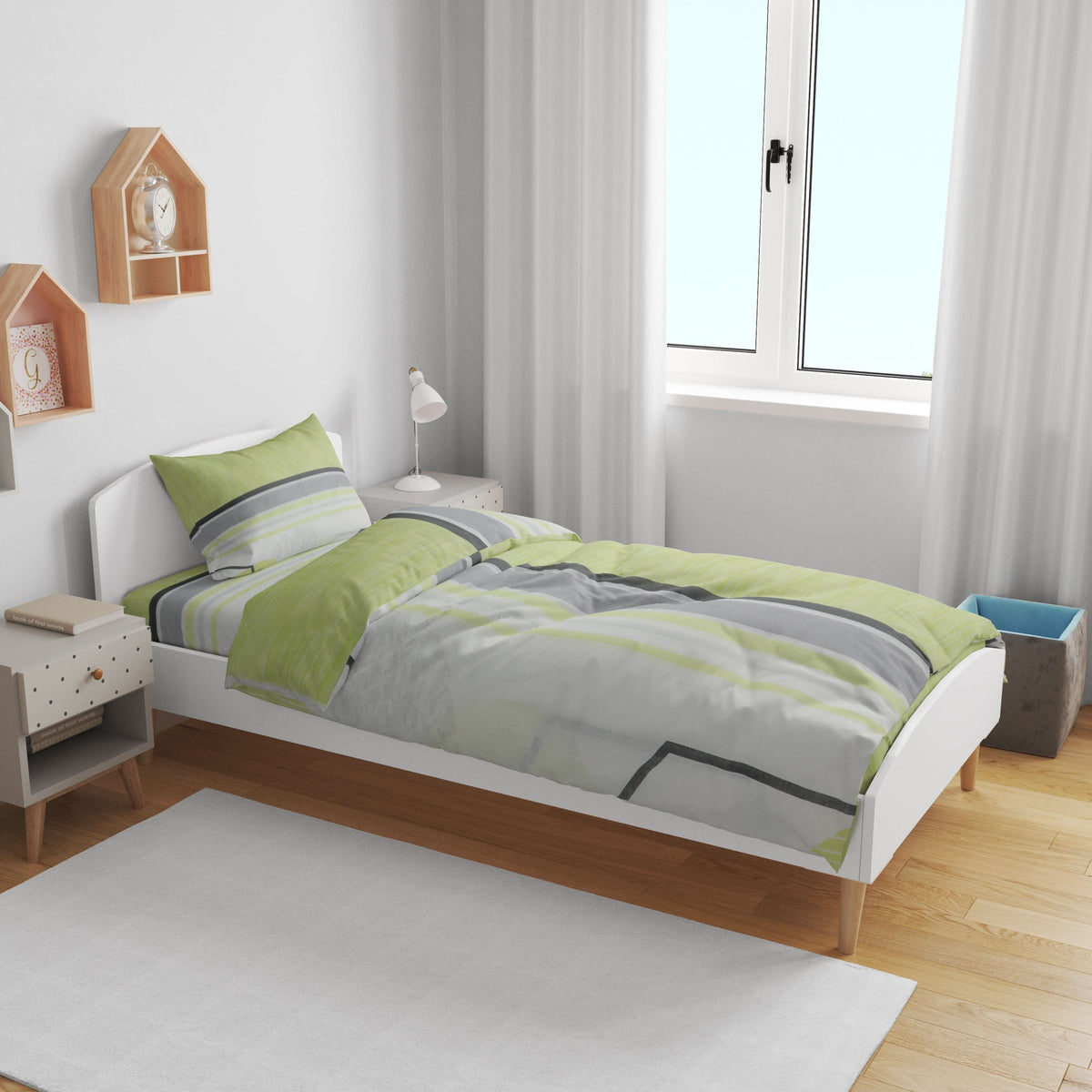 Single Bedsheet 2pcs - N16, Single Size Bed Sheet, Chase Value, Chase Value