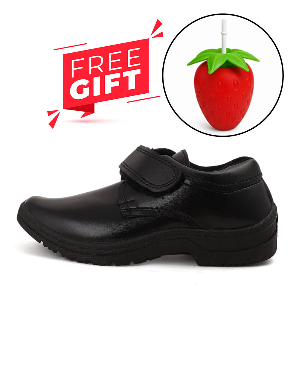 Boys School Shoes With Free Sipper Bottles