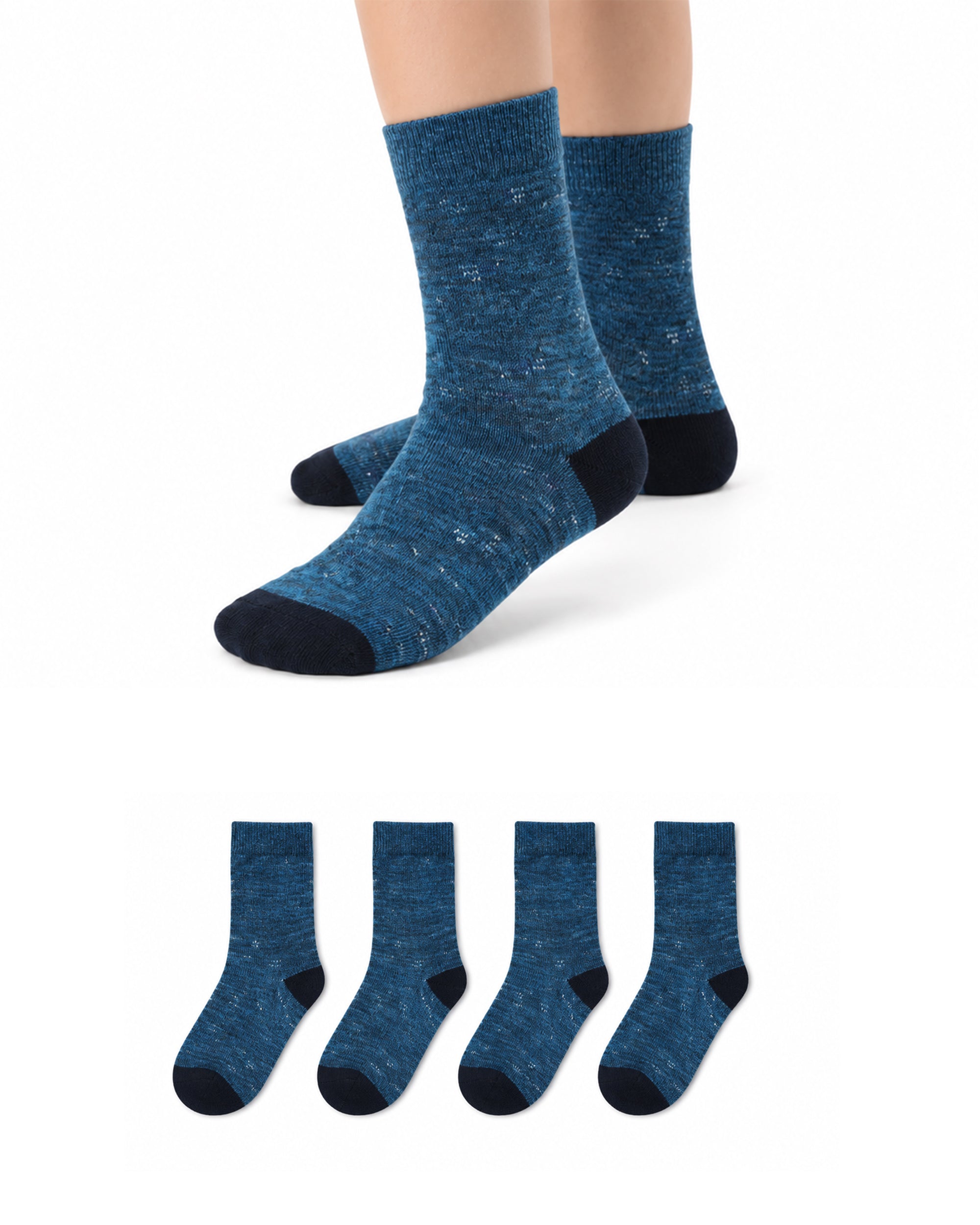 Valuables Boys Printed Lycra Socks - 4 Pc