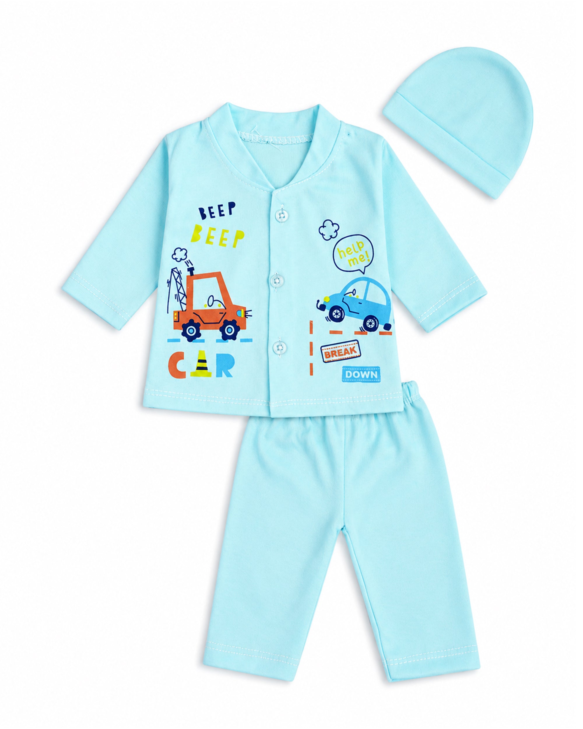 Newborn Boys Full Sleeves Suit