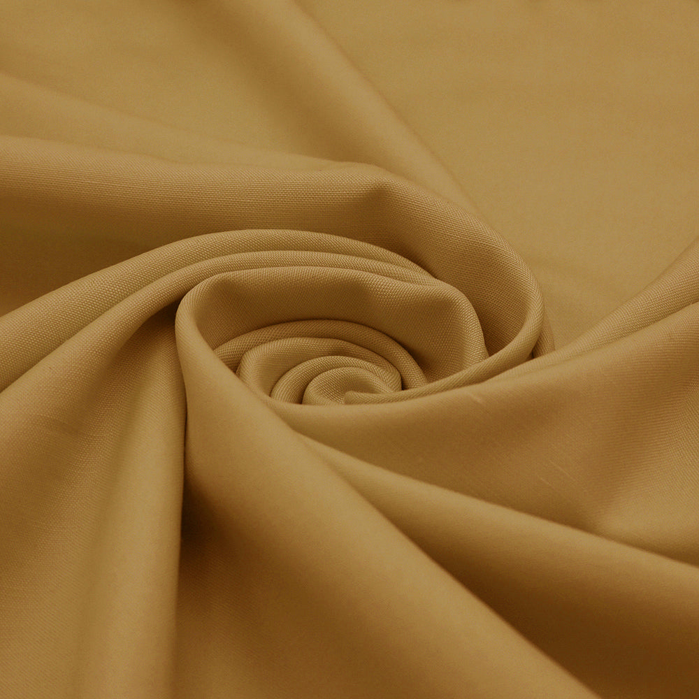 Men's Shabbir Gold Plain Wash & Wear Suit Fabric