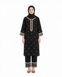 Women's Khaddar Embroidered Suit - 2 Pc