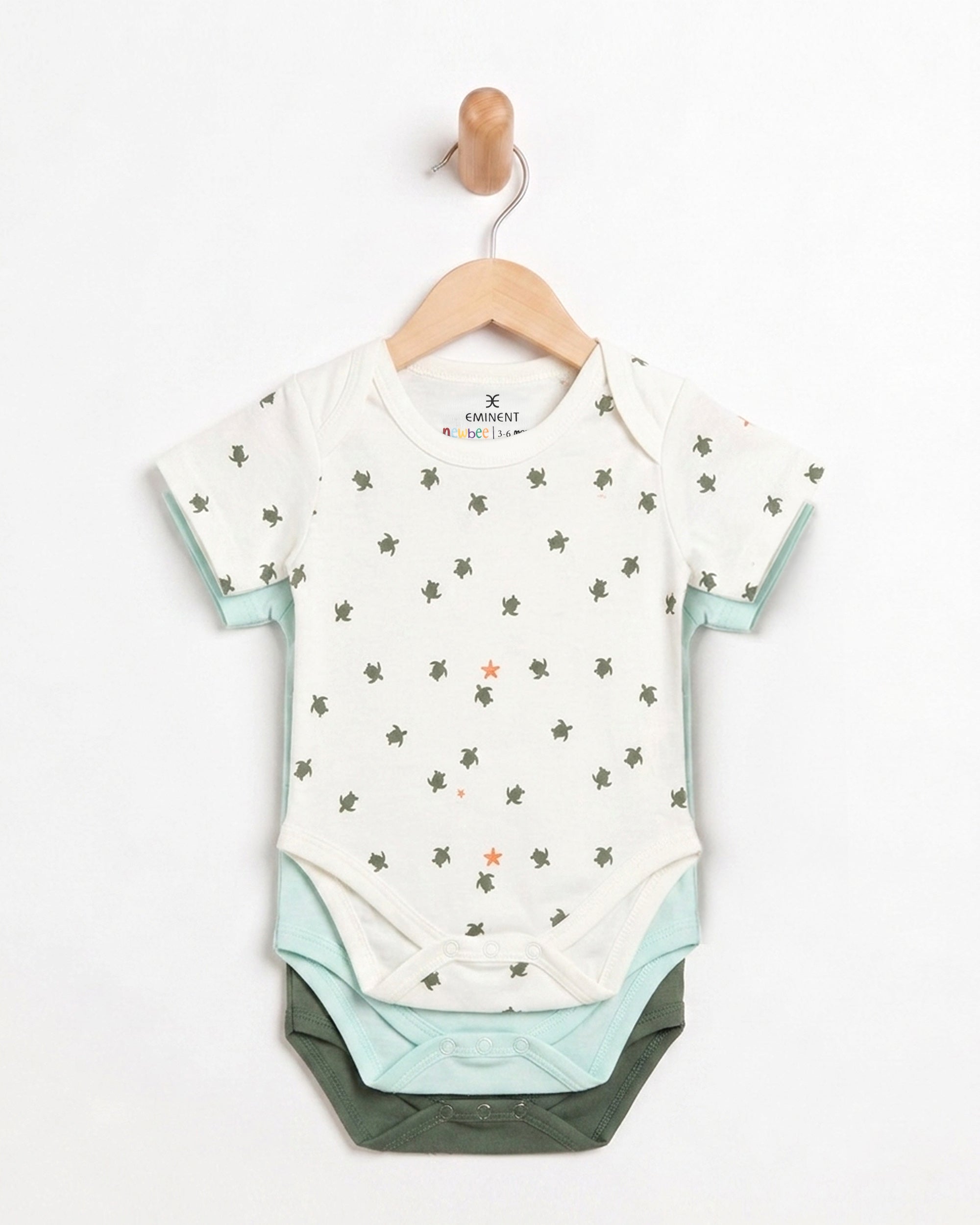 Eminent Newborn Boys' 3Pc Romper Set