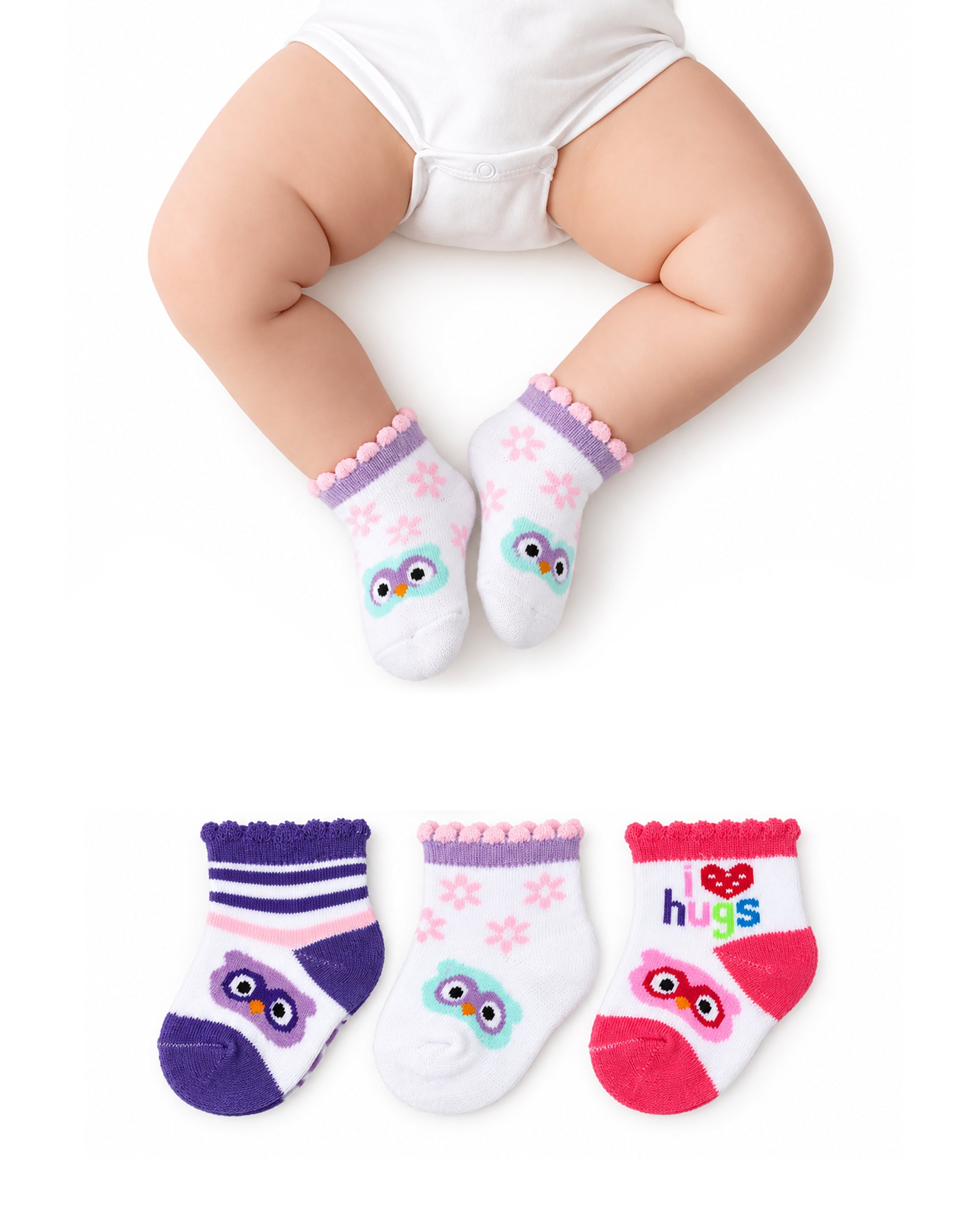 Newborn Socks - 3 Pc