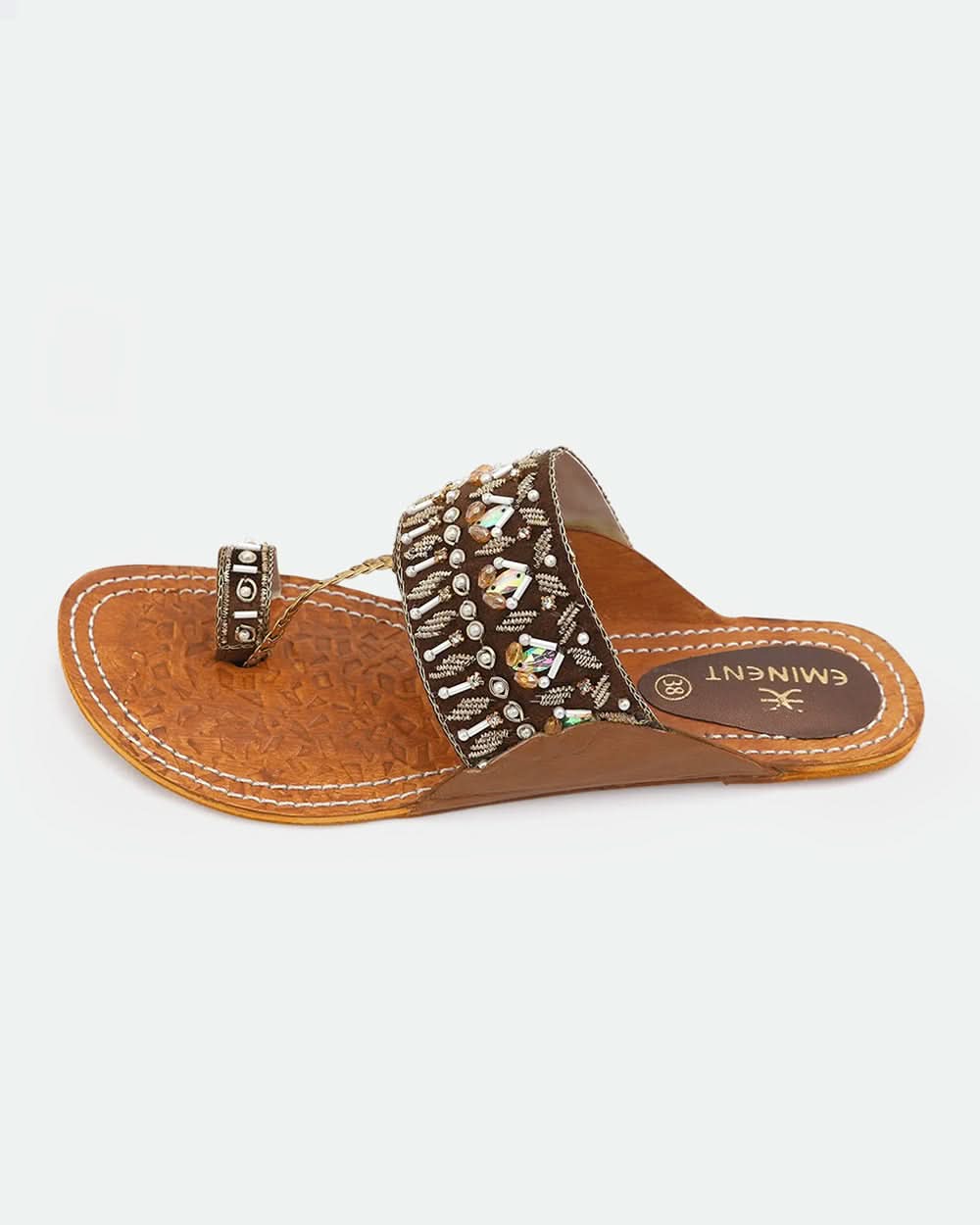 Eminent Women's Leather Kolhapuri Slipper, Women Slippers, Eminent, Chase Value
