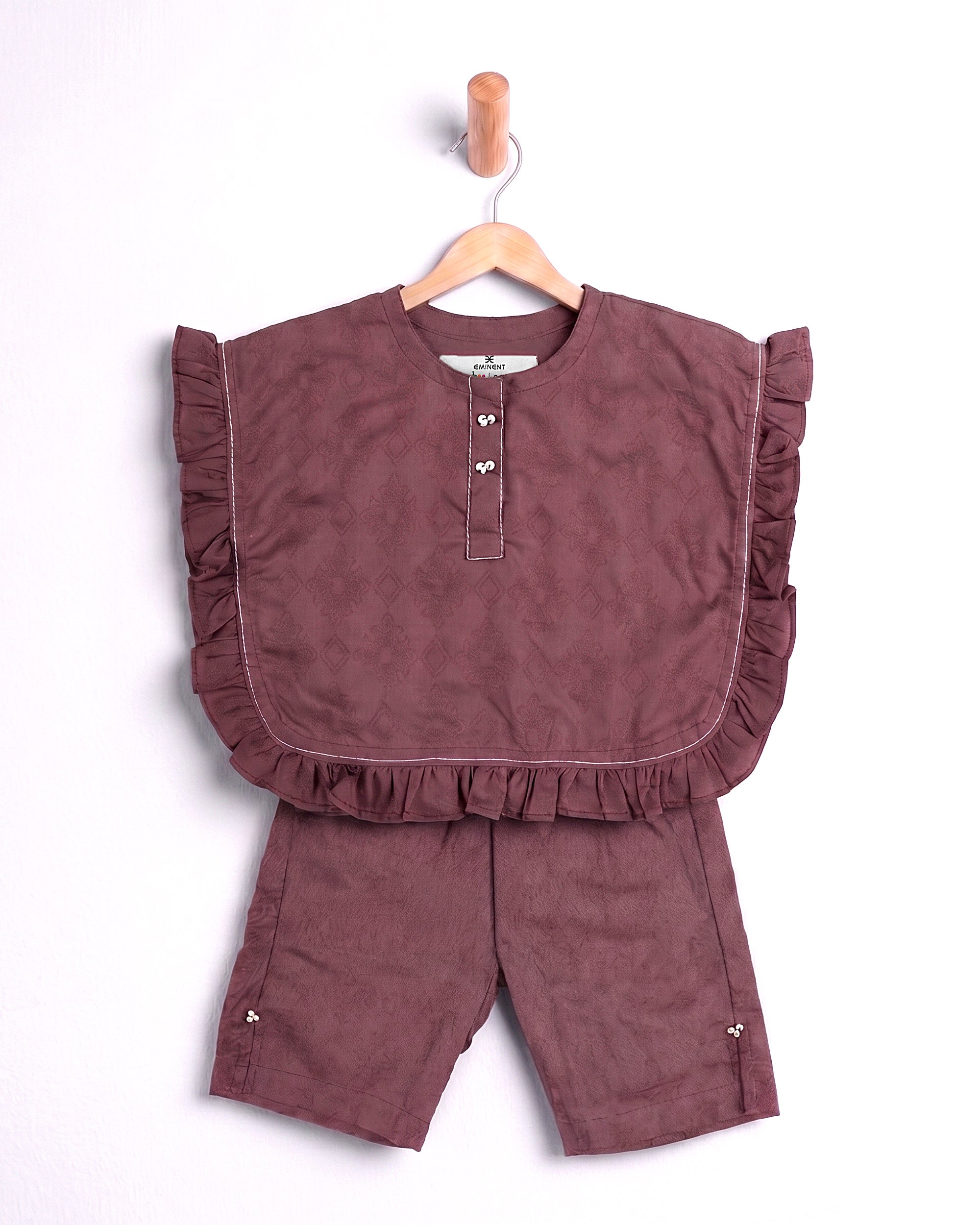 Eminent Newborn Girls' Plain Fusion 2Pc Suit
