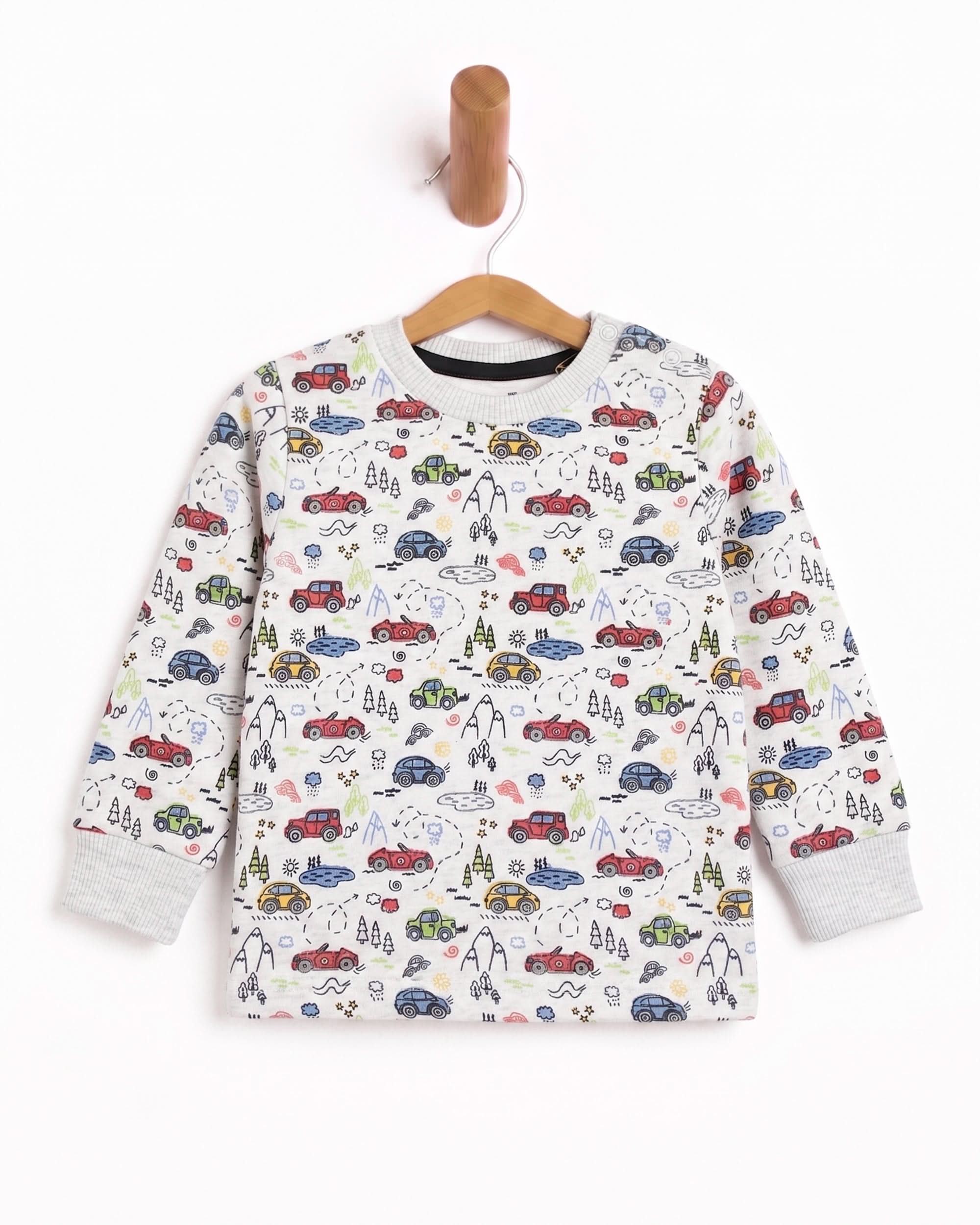 Eminent Newborn Boys Full Sleeves Sweatshirt - Oatmeal, Newborn Boys Hoodies & Sweatshirts, Eminent, Chase Value