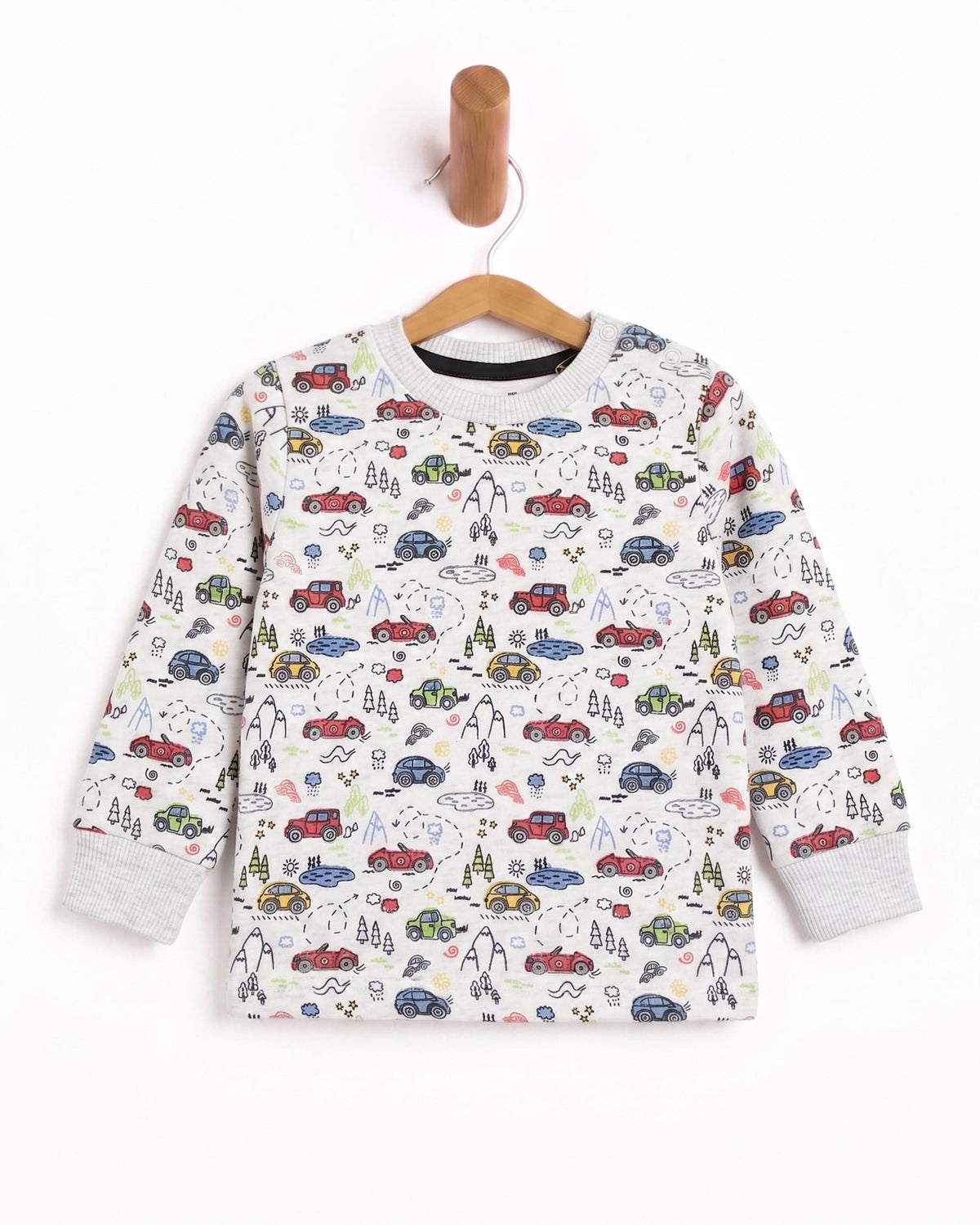 Eminent Newborn Boys Full Sleeves Sweatshirt - Oatmeal, Newborn Boys Hoodies & Sweatshirts, Eminent, Chase Value